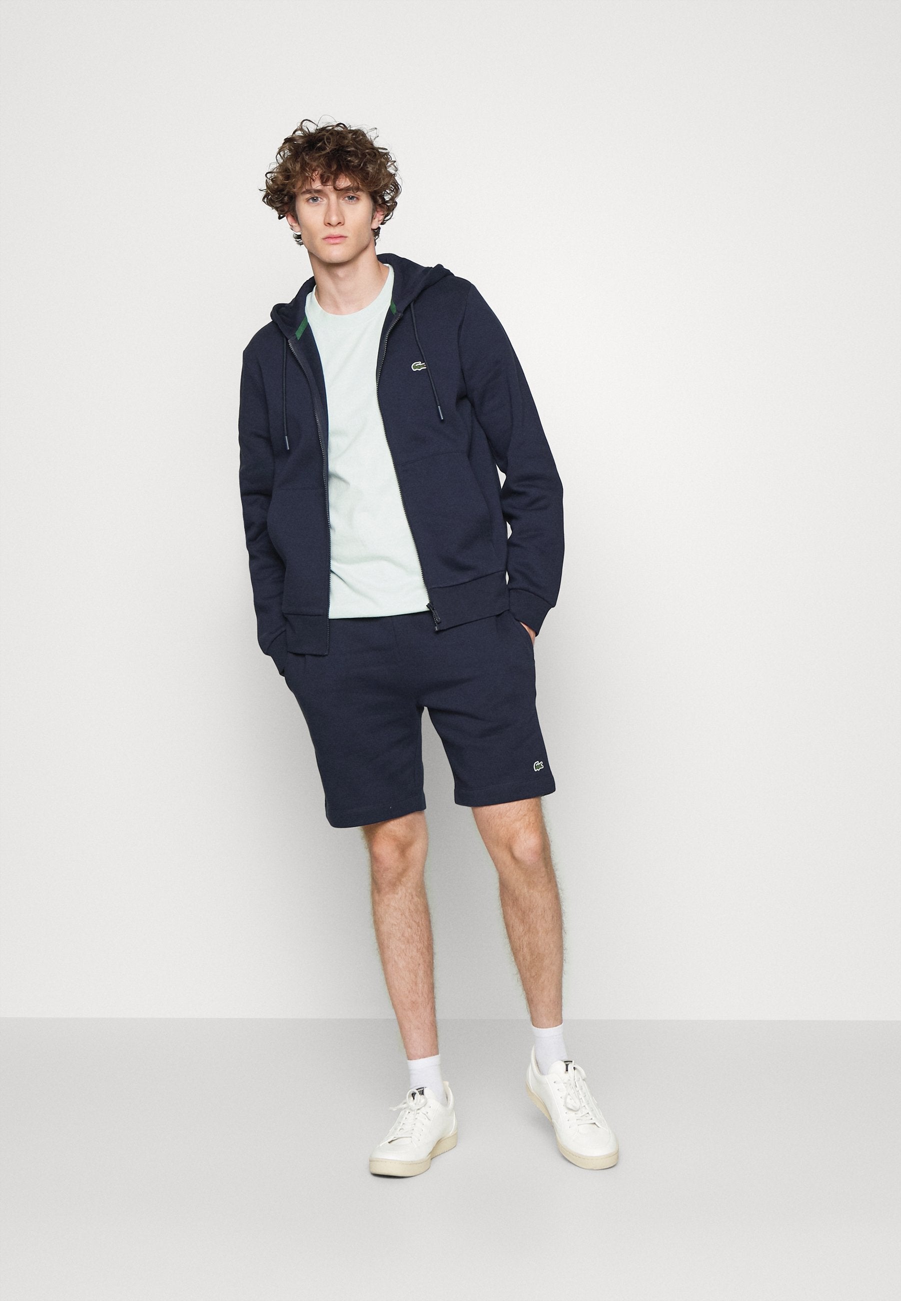 Zip-up sweatshirt - marine