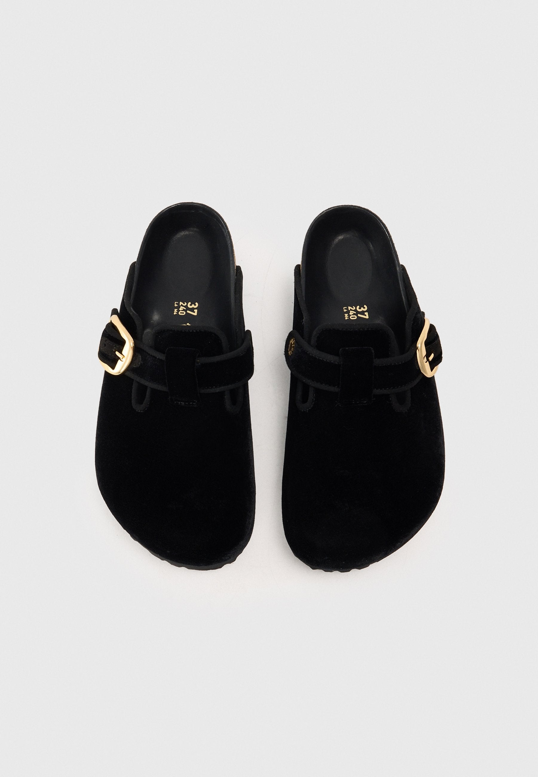 BOSTON BB EXQ TEX VELVET BLACKN - REGULAR - Mules - black