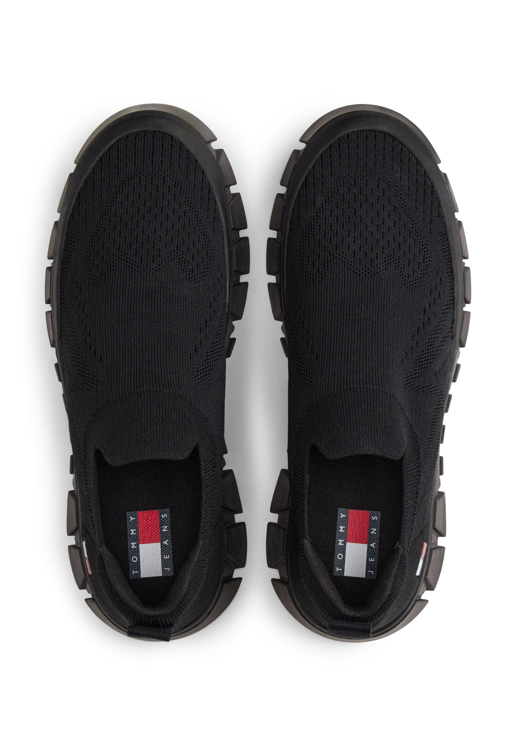 CHUNKY CLEAT KNIT TRAINERS - أحذية رياضية - أسود