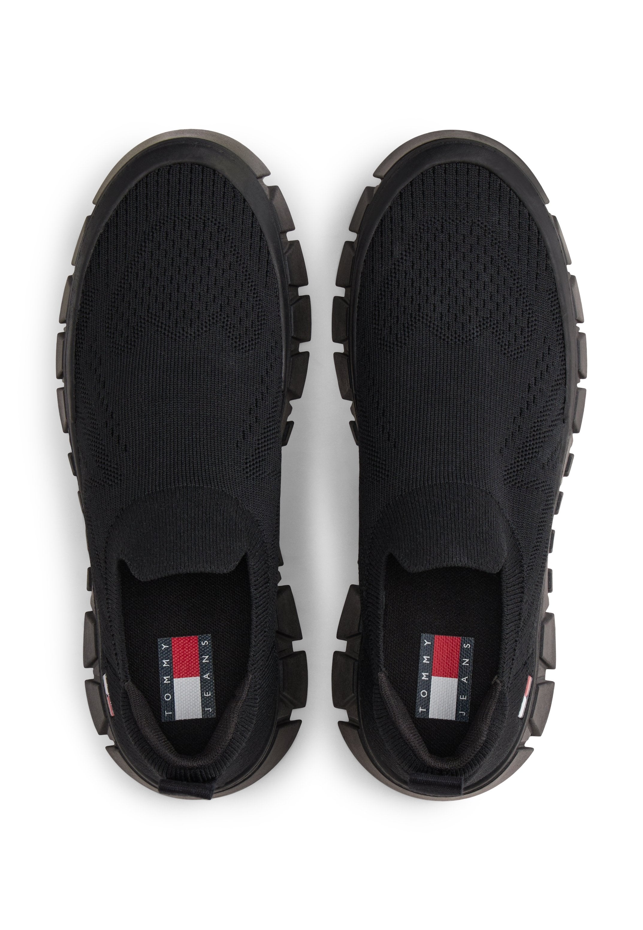 CHUNKY CLEAT KNIT TRAINERS - أحذية رياضية - أسود