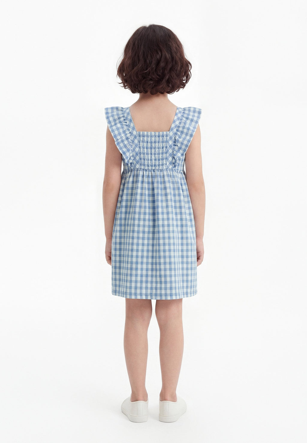RUFFLE DRESS - Day dress - blue