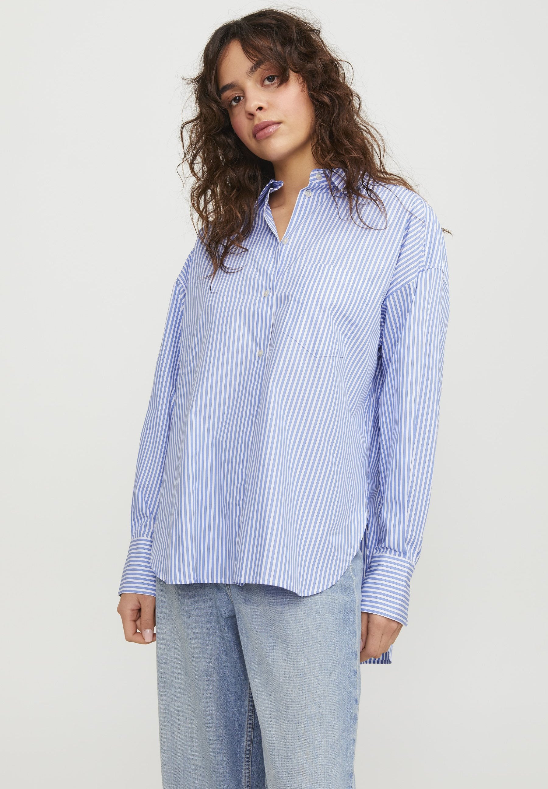 JAMIE RELAXED  - Button-down blouse - navy blazer
