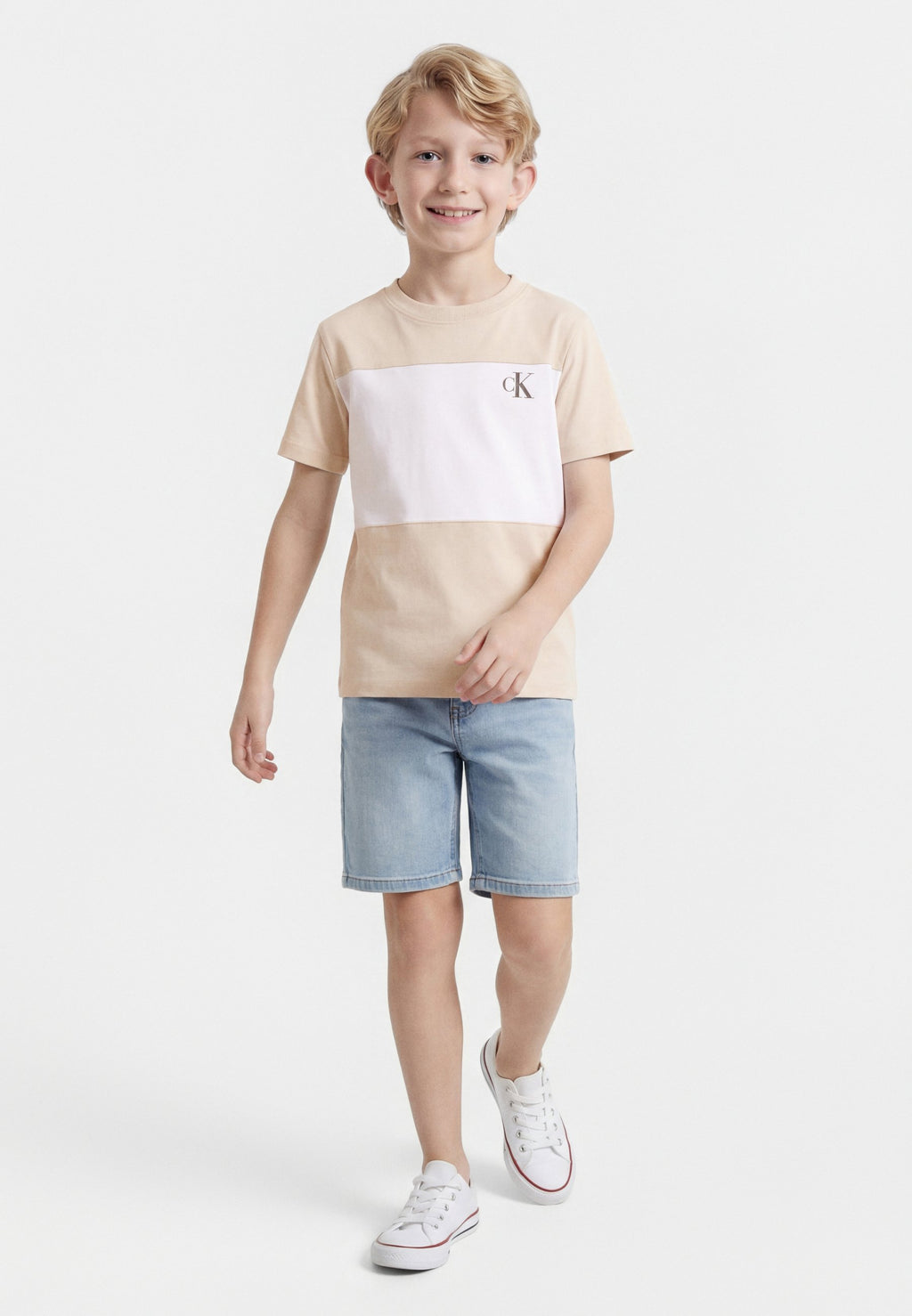 COLOR BLOCK 2 PACK - Basic T-shirt - oatmeal/black