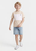 COLOR BLOCK 2 PACK - Basic T-shirt - oatmeal/black