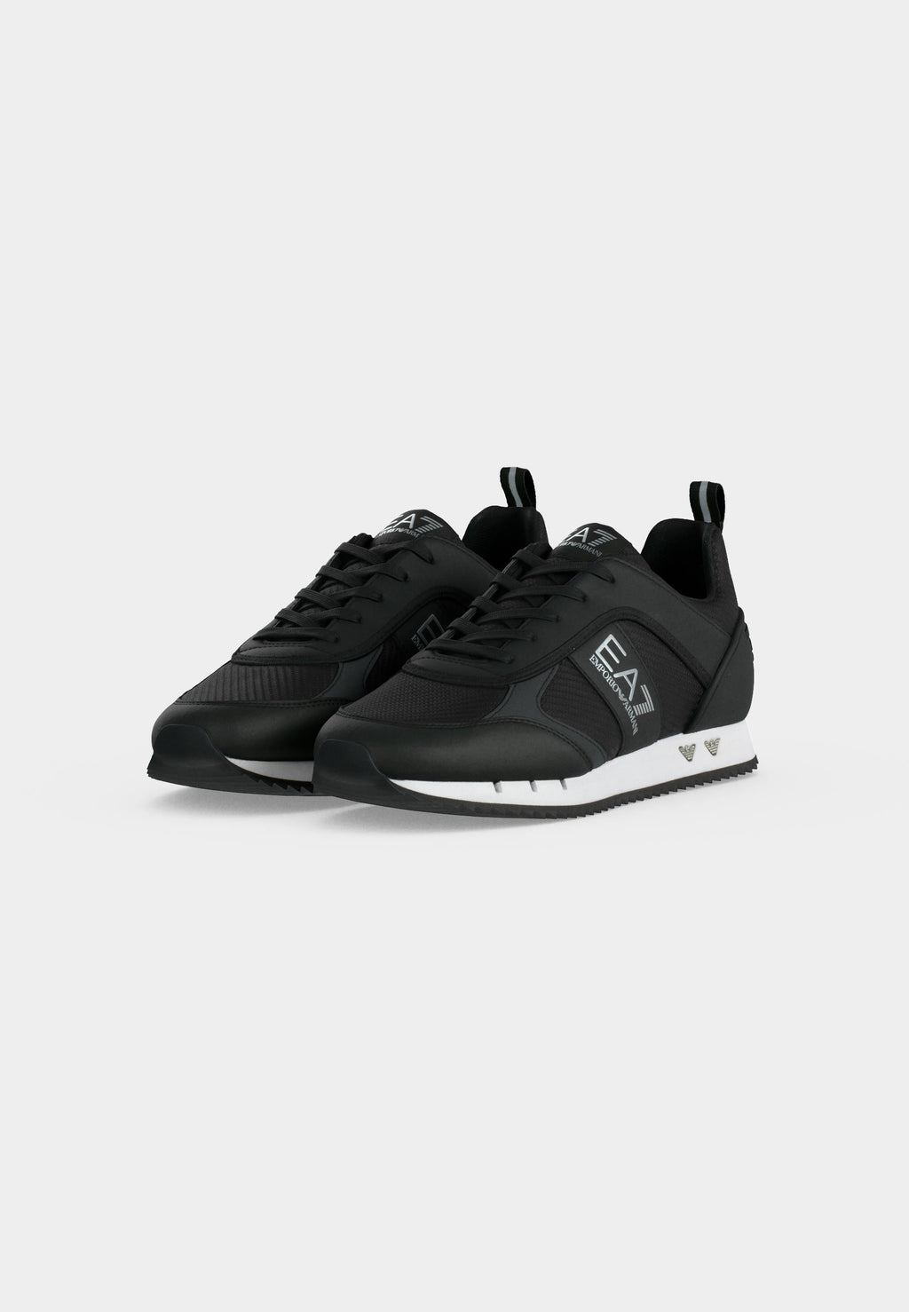 UNISEX - Trainers - black/silver-coloured/white