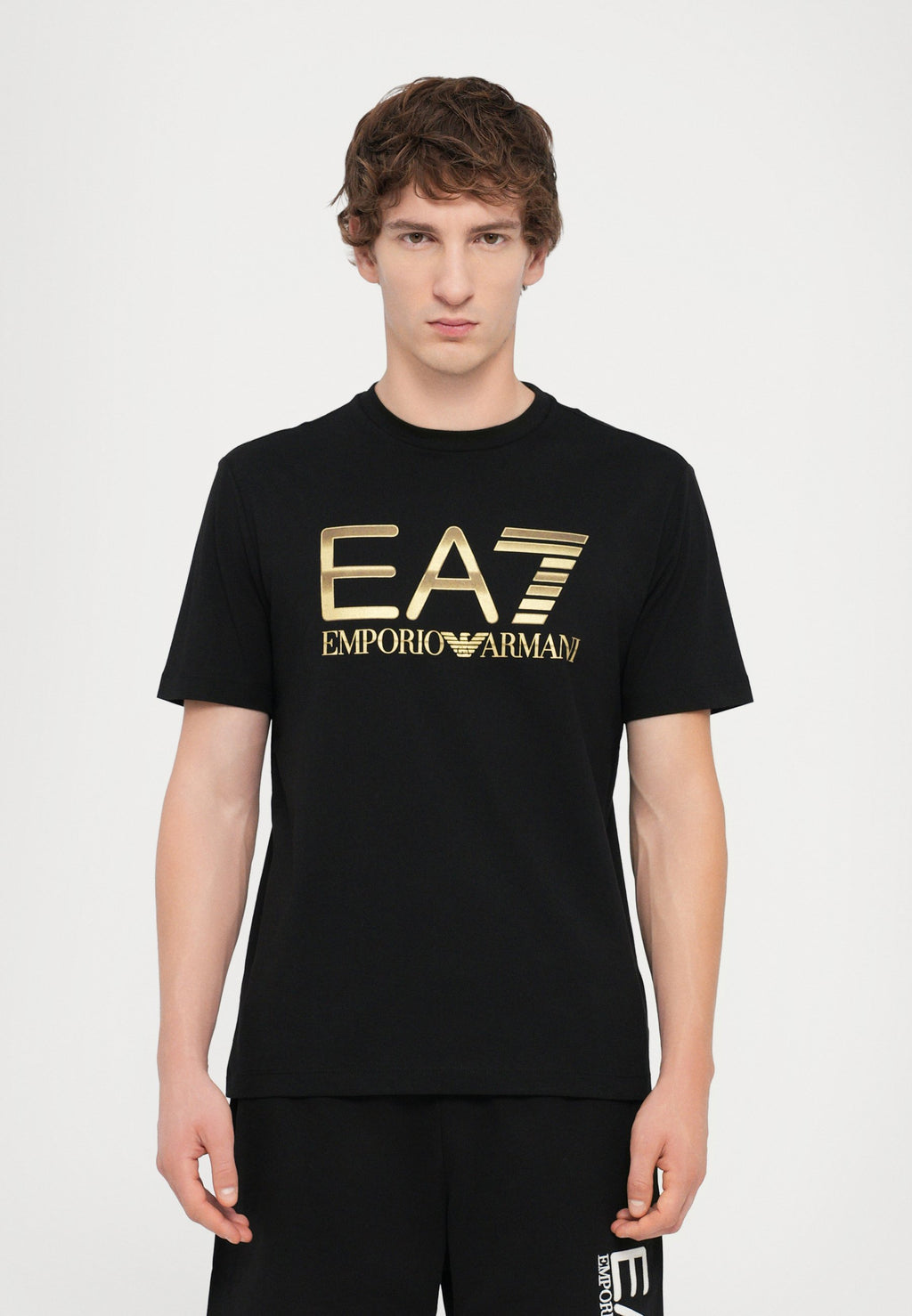 TRAIN LOGO TEE  - Print T-shirt - black