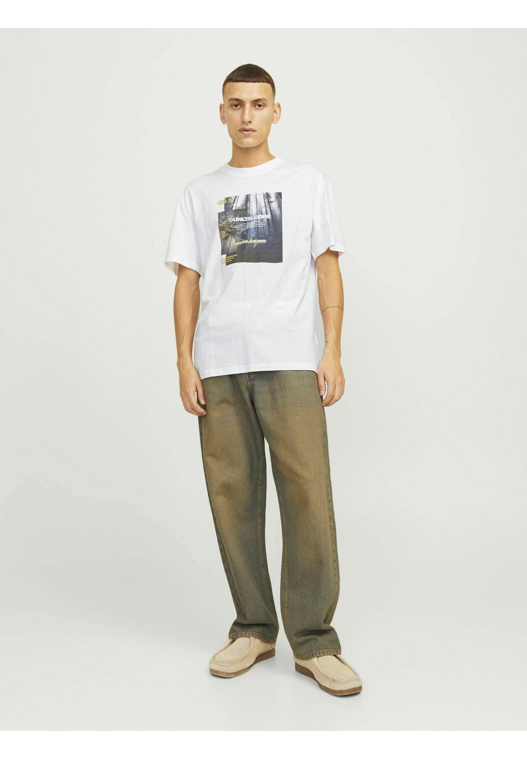 Printed - Print T-shirt - white