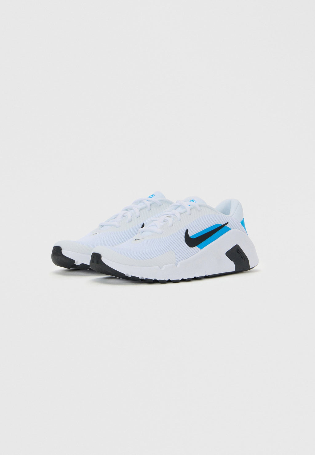 FLEX TRAIN - Training shoe - white/black/blue hero