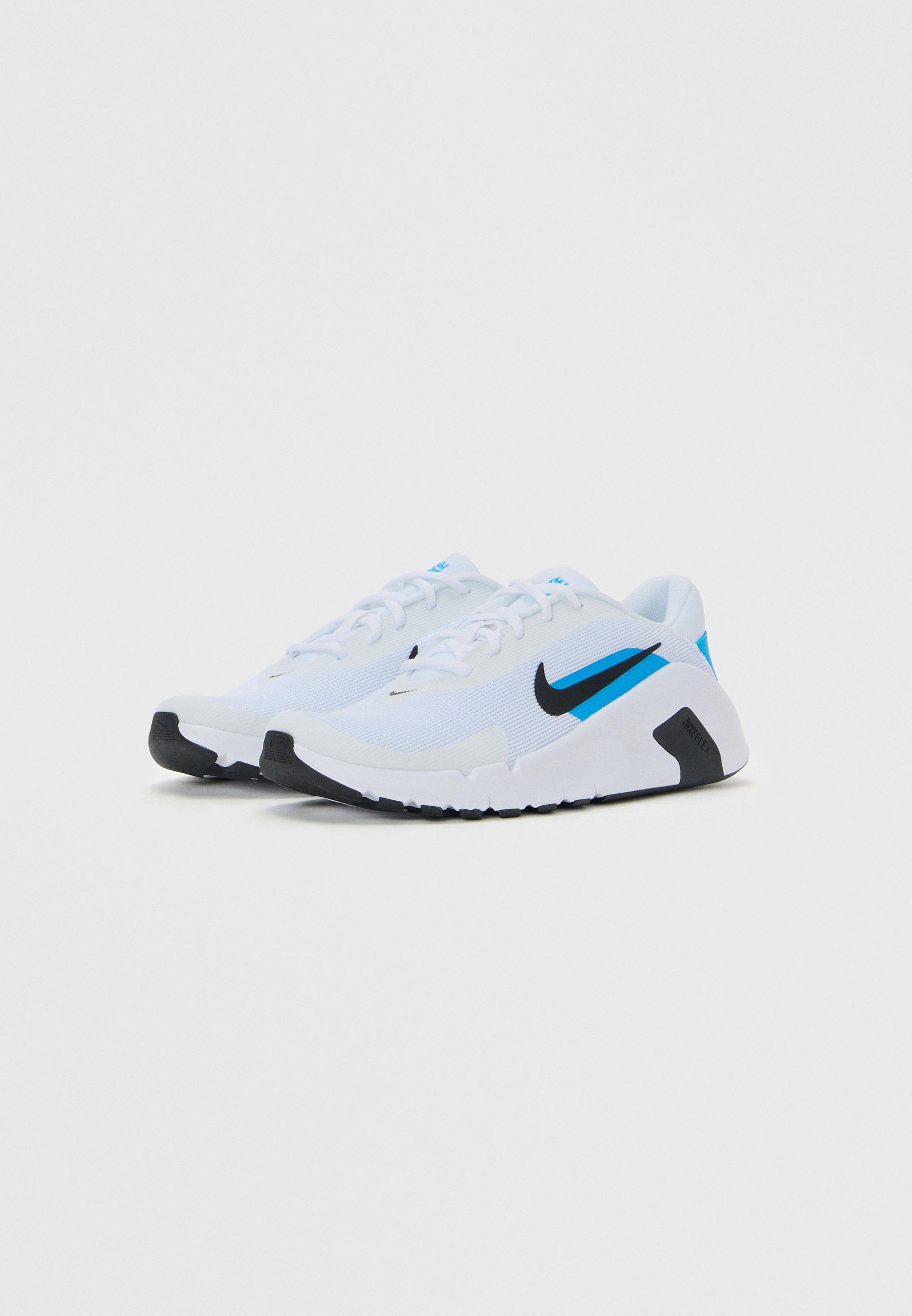 FLEX TRAIN - Training shoe - white/black/blue hero