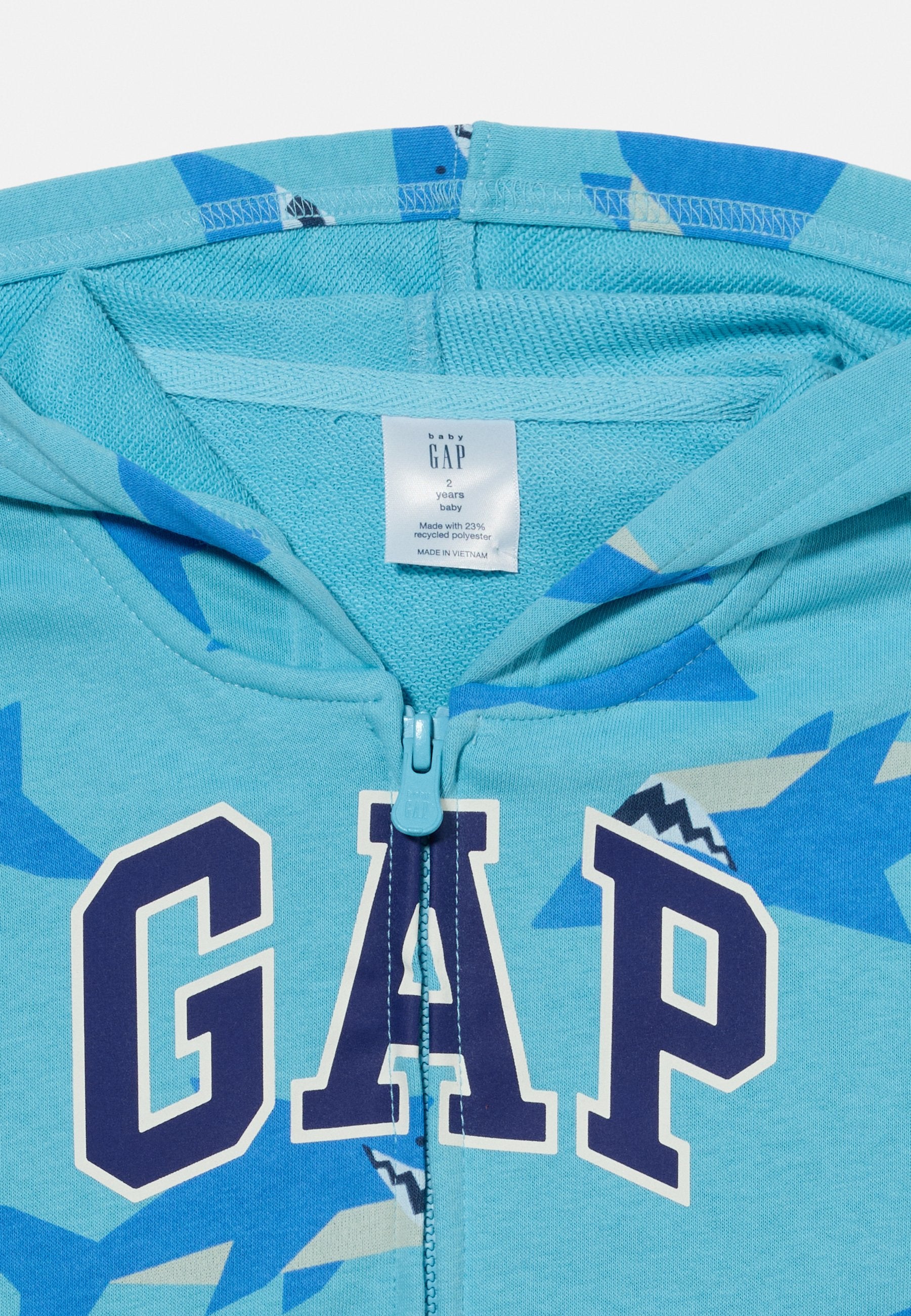 LOGO  - Zip-up sweatshirt - blanket blue