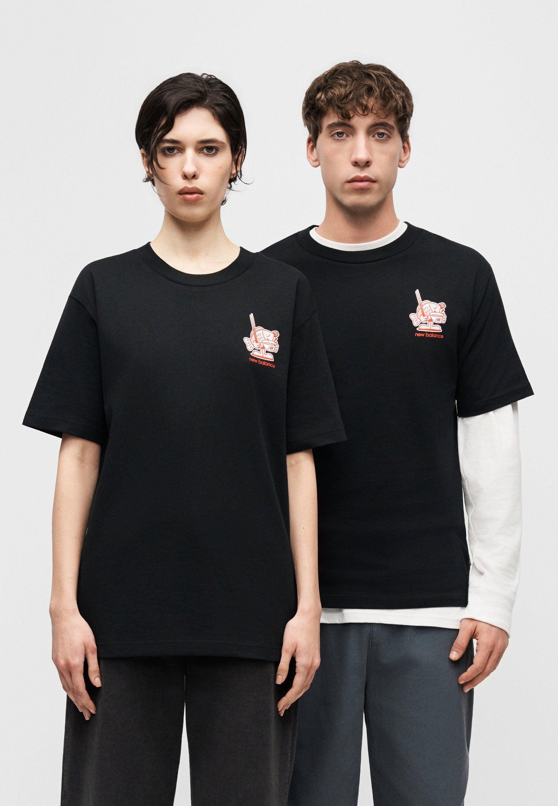 RAMEN UNISEX  - Print T-shirt - black