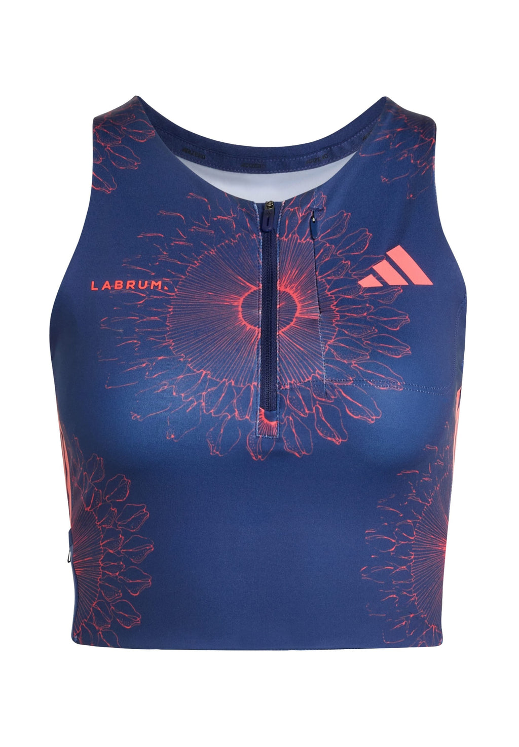 LABRUM CROP W - Top - dark blue/lucid red
