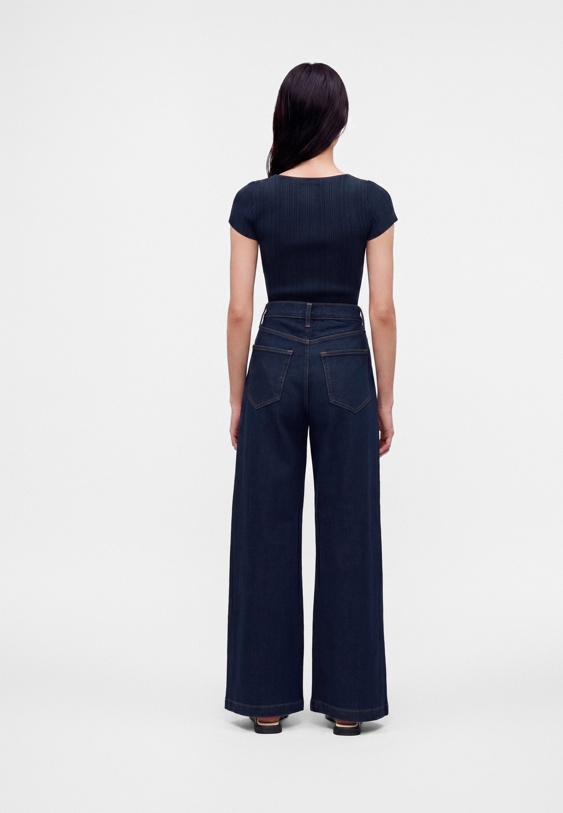 STRIDE TRENTA - Wide Leg - dark indigo