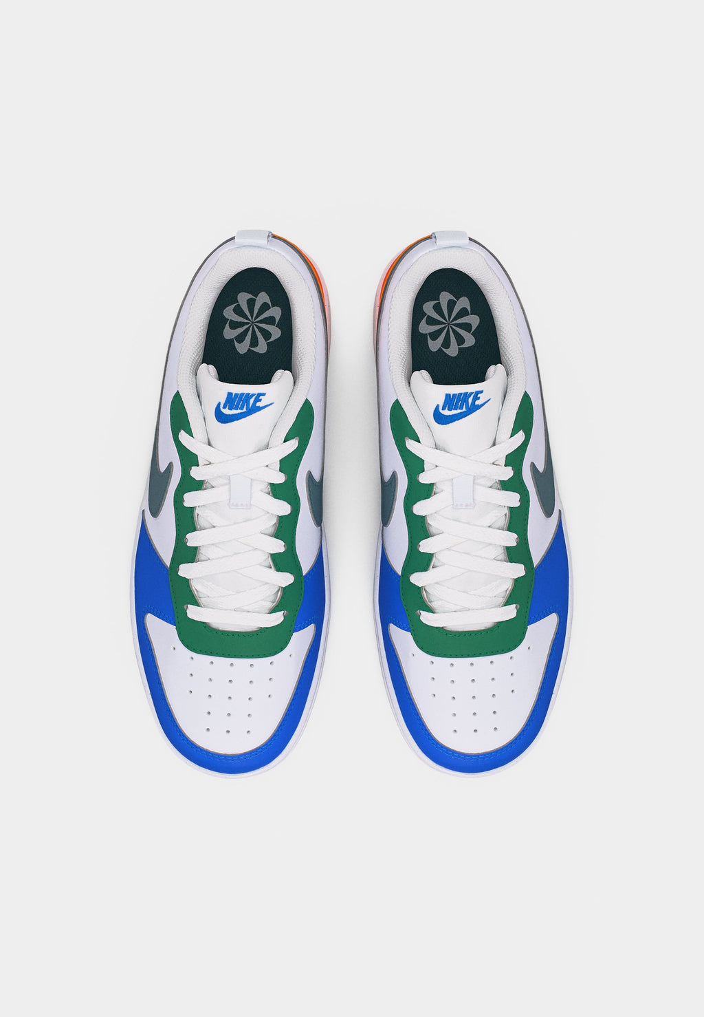 COURT BOROUGH UNISEX - Trainers - white/mineral slate/malachite/blue crystal/total orange