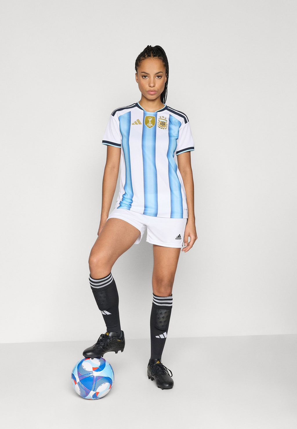 ARGENTINA 26 HOME - National team wear - white/icey blue/light blue