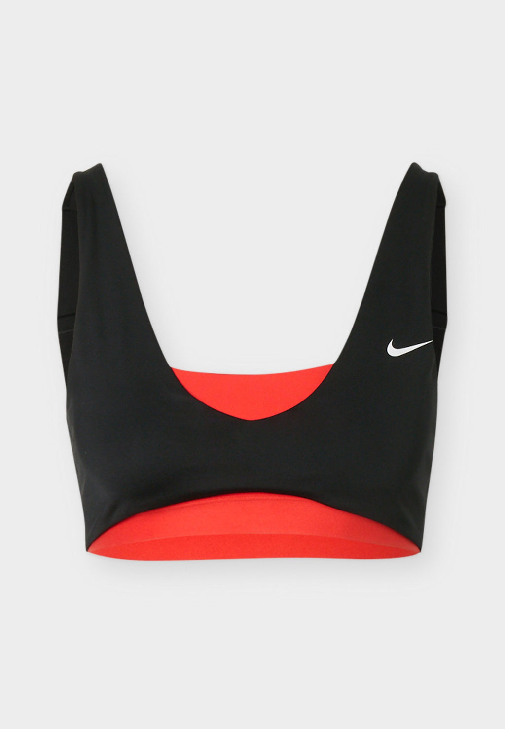 SCULPT STRAPPY BRA - Medium support sports bra - black/light crimson/white