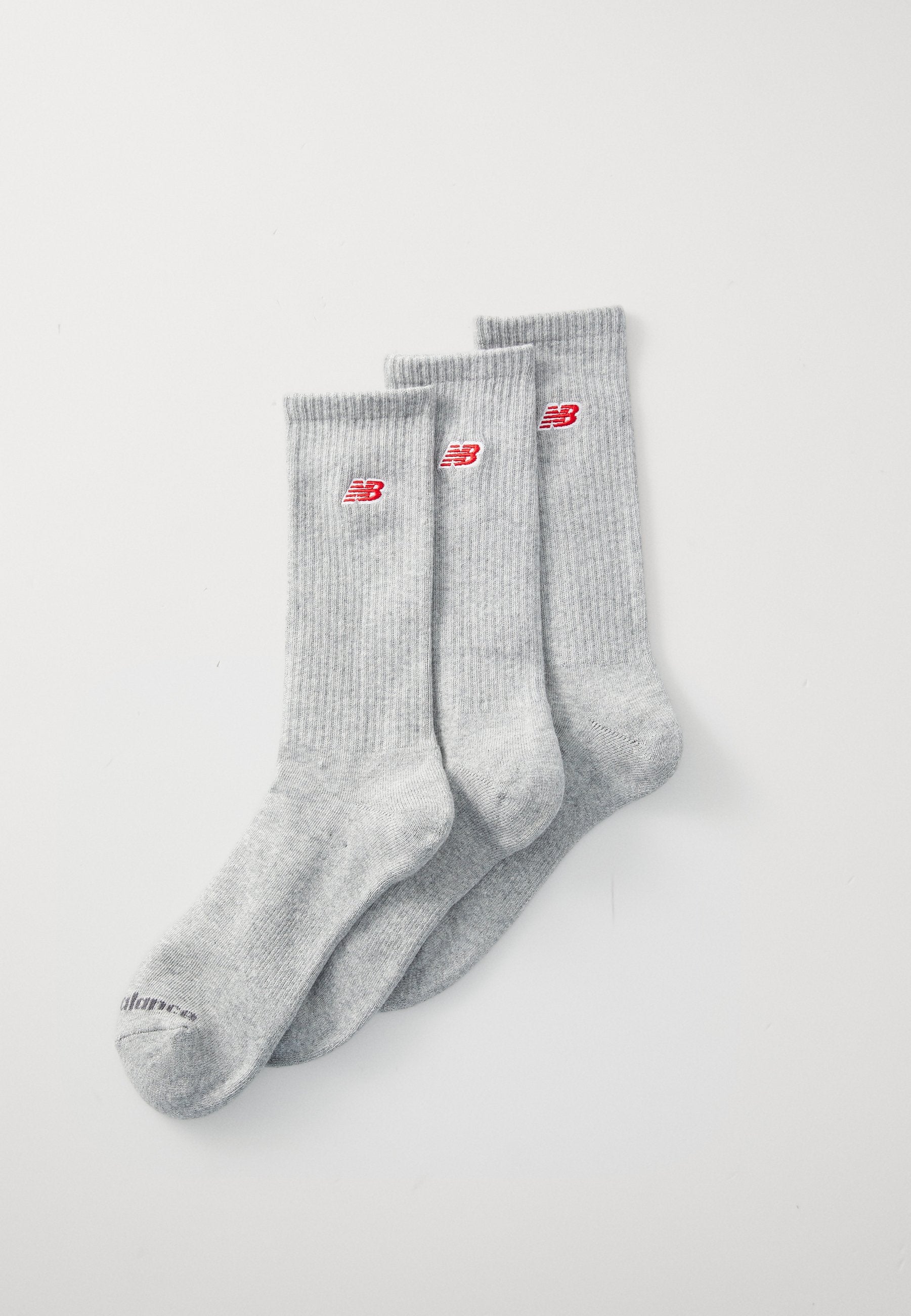 PATCH LOGO CREW UNISEX 3 PACK - Socks - grey