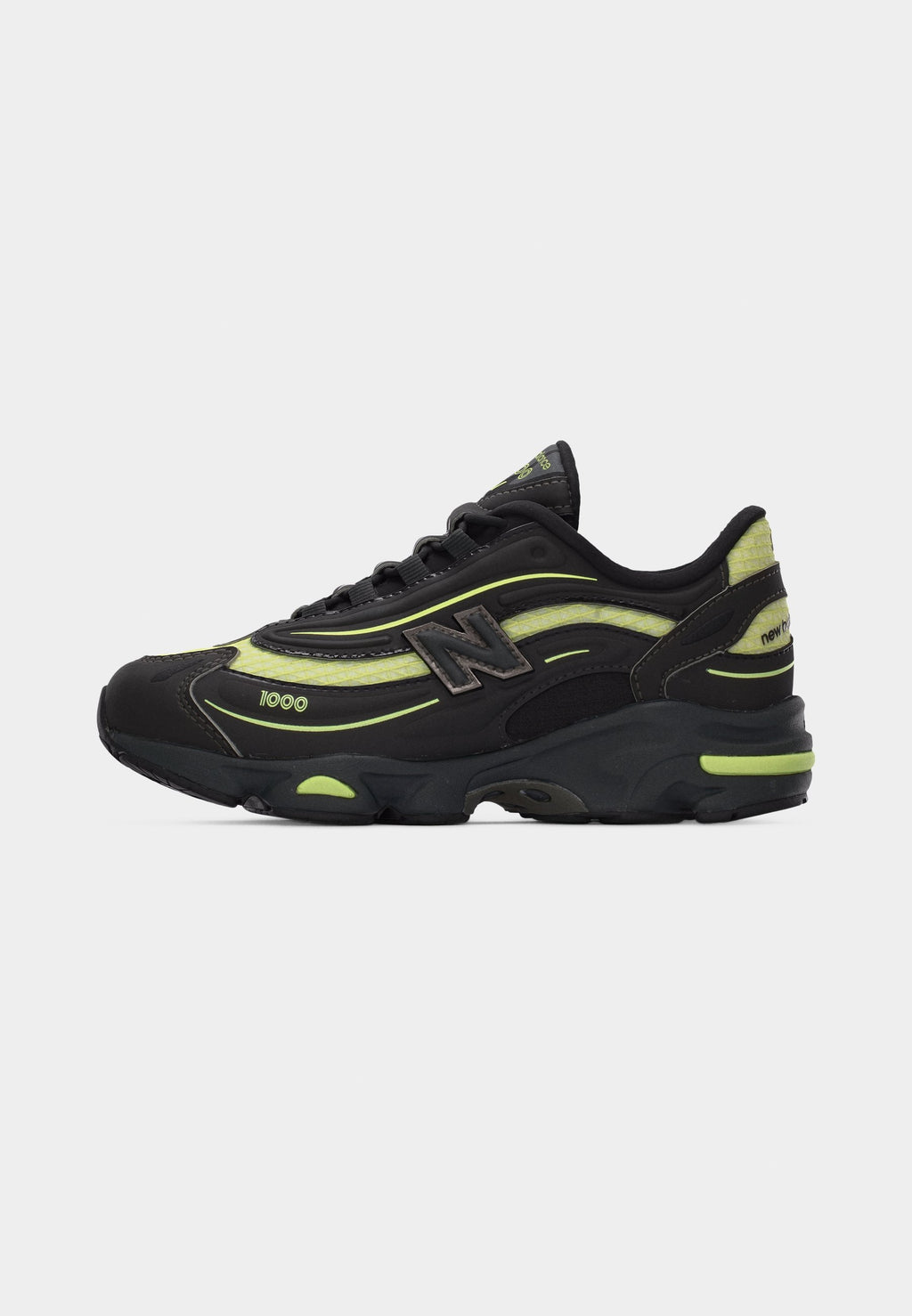 M1000 UNISEX - Trainers - black/dry lime