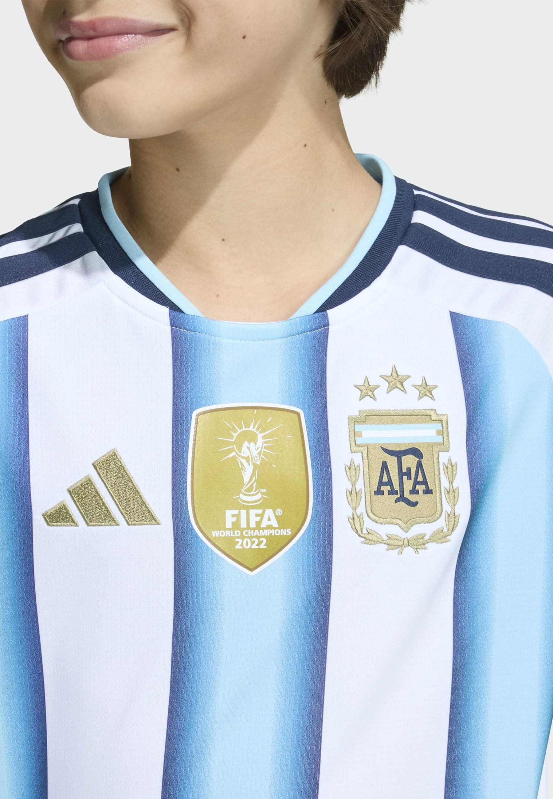 ARGENTINA 26 HOME - National team wear - white icey blue light blue