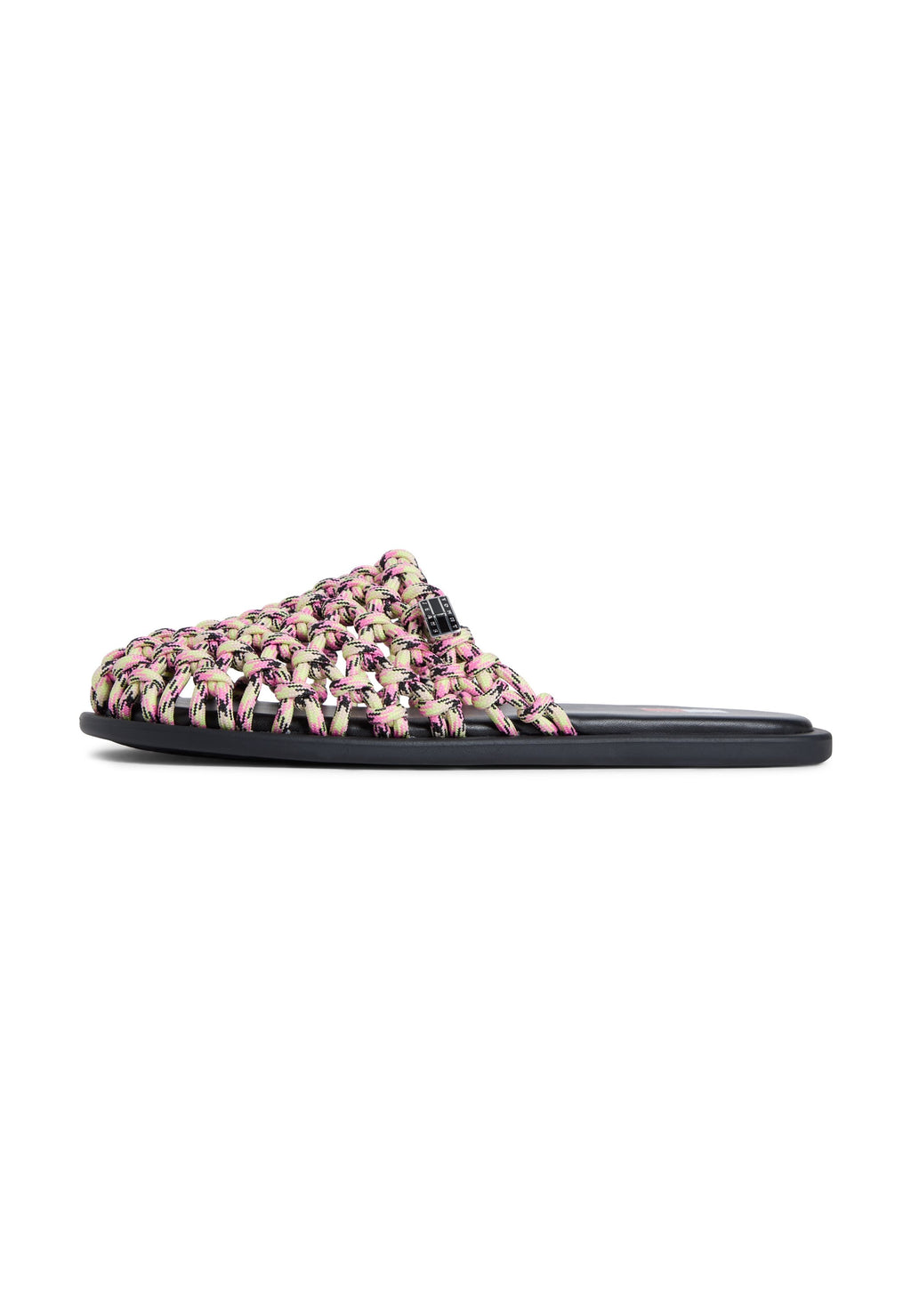 WOVEN ROPE MULES - Sandals - lime essence/synthetic blush