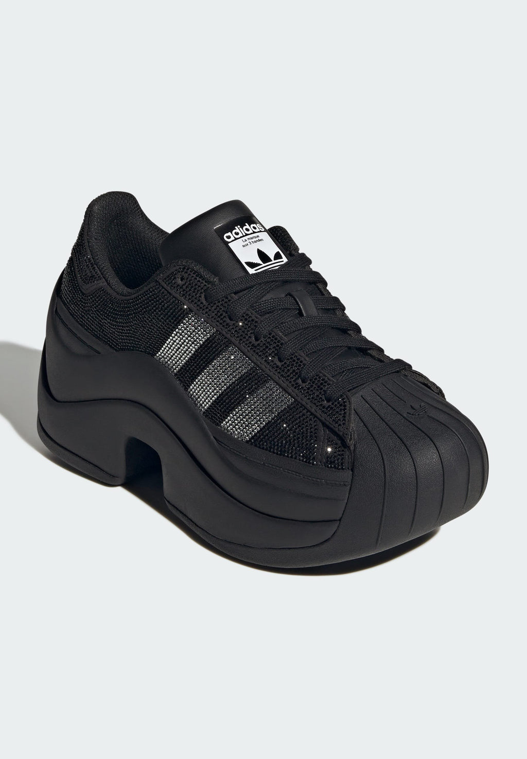 SUPERSTAR BOLD RHINESTONE - Trainers - core black/silver met/ftwr white