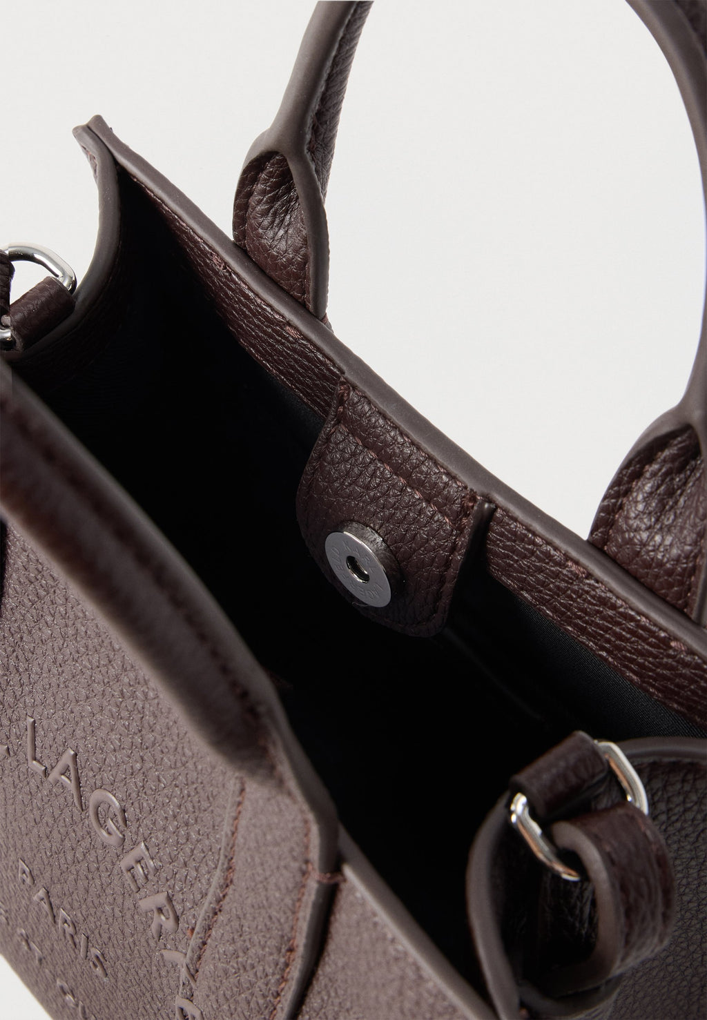 PEBBLE MINI SQUARE TOTE - Handbag - tobacco