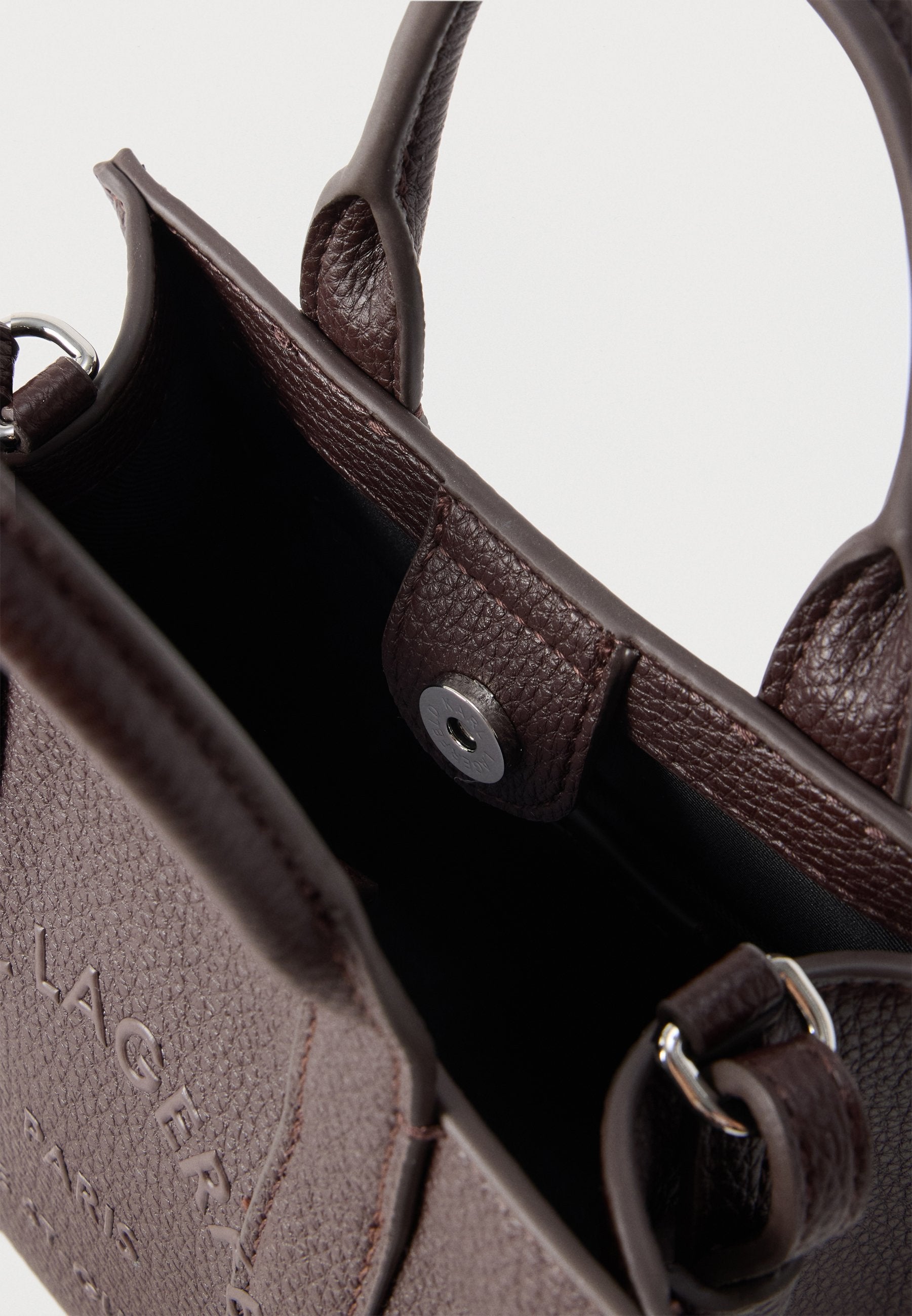 PEBBLE MINI SQUARE TOTE - Handbag - tobacco