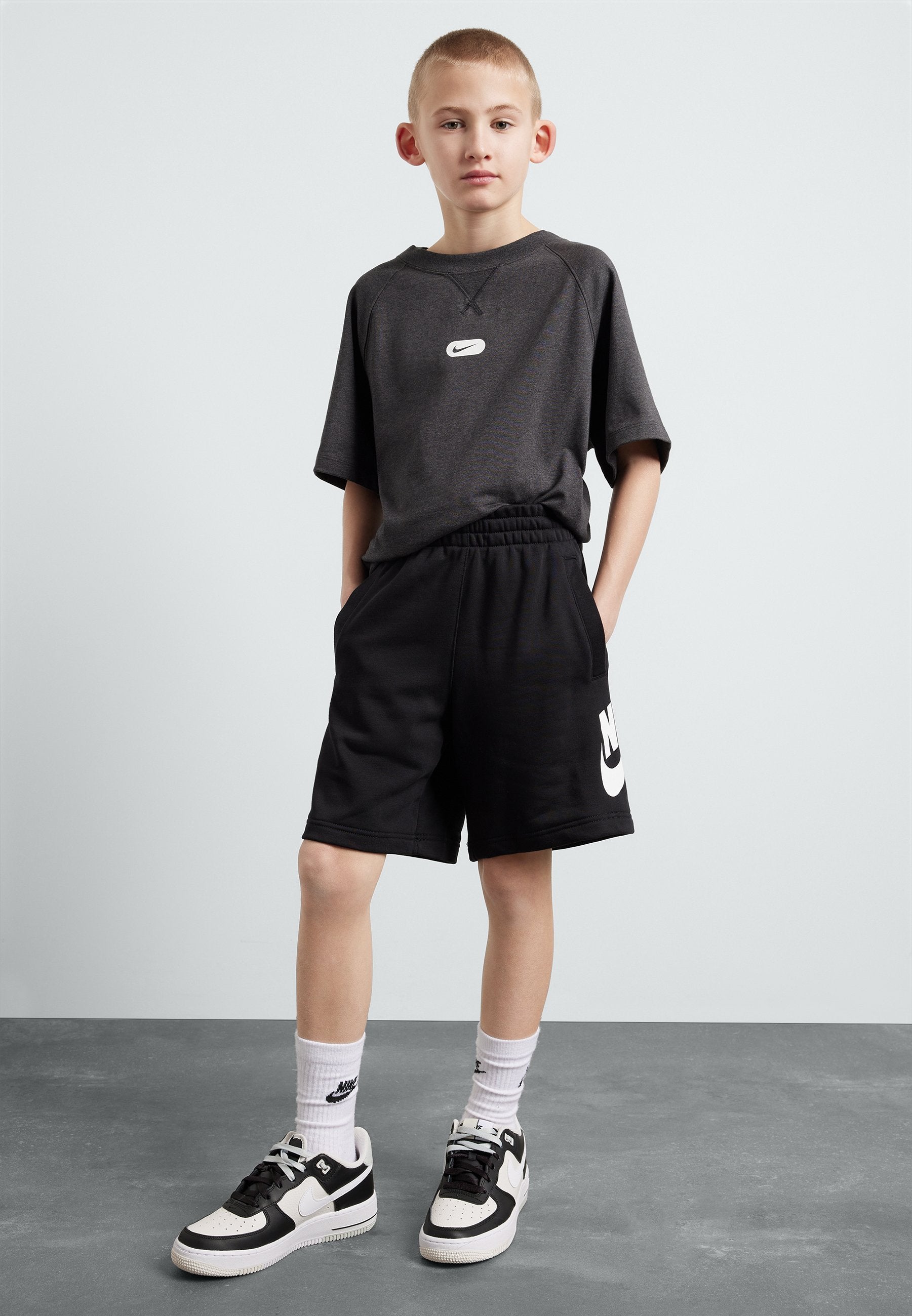 CLUB UNISEX - Tracksuit bottoms - black/white