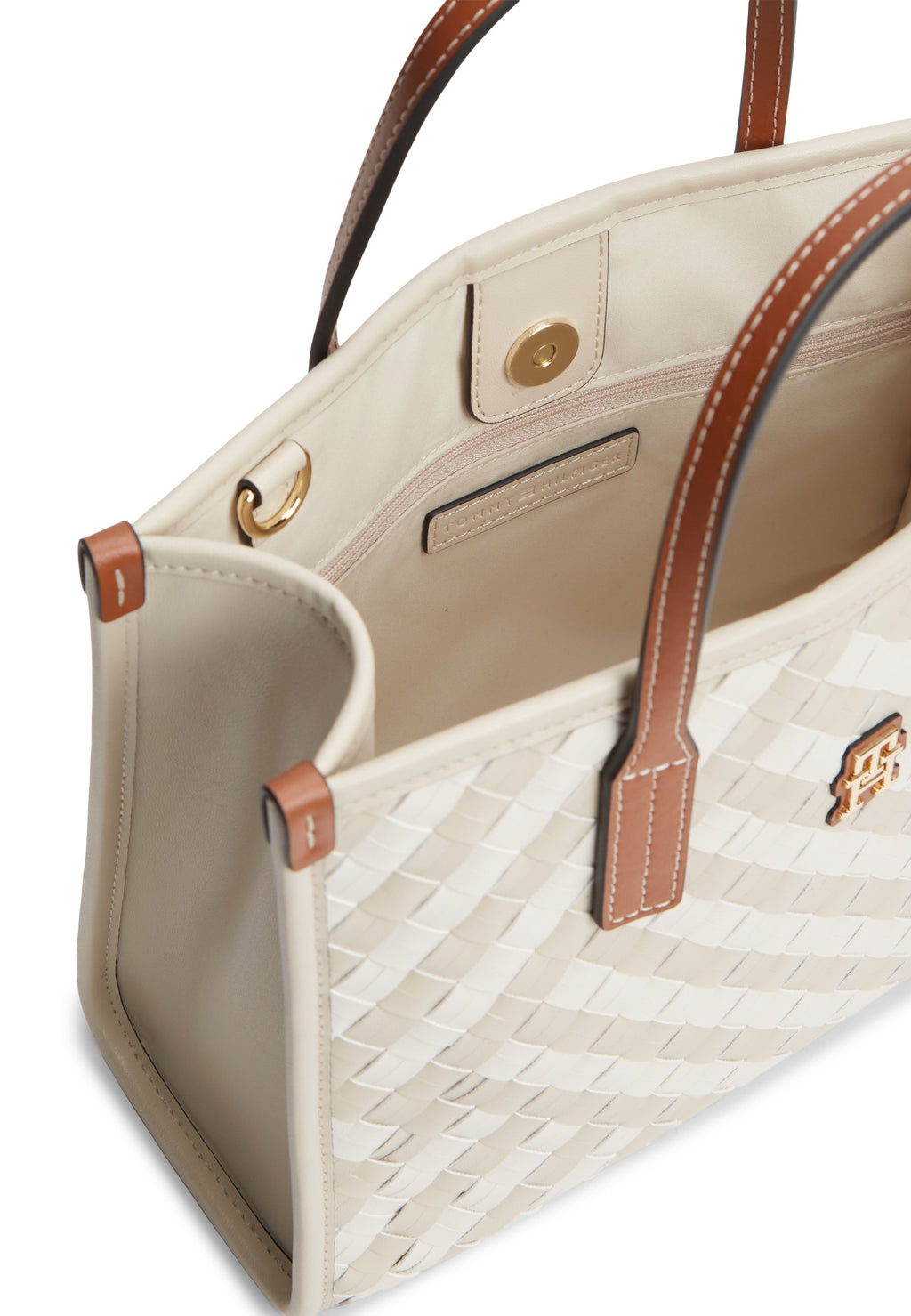 CITY WOVEN CROSSBODY TOTE BAG - Handbag - neutral mix