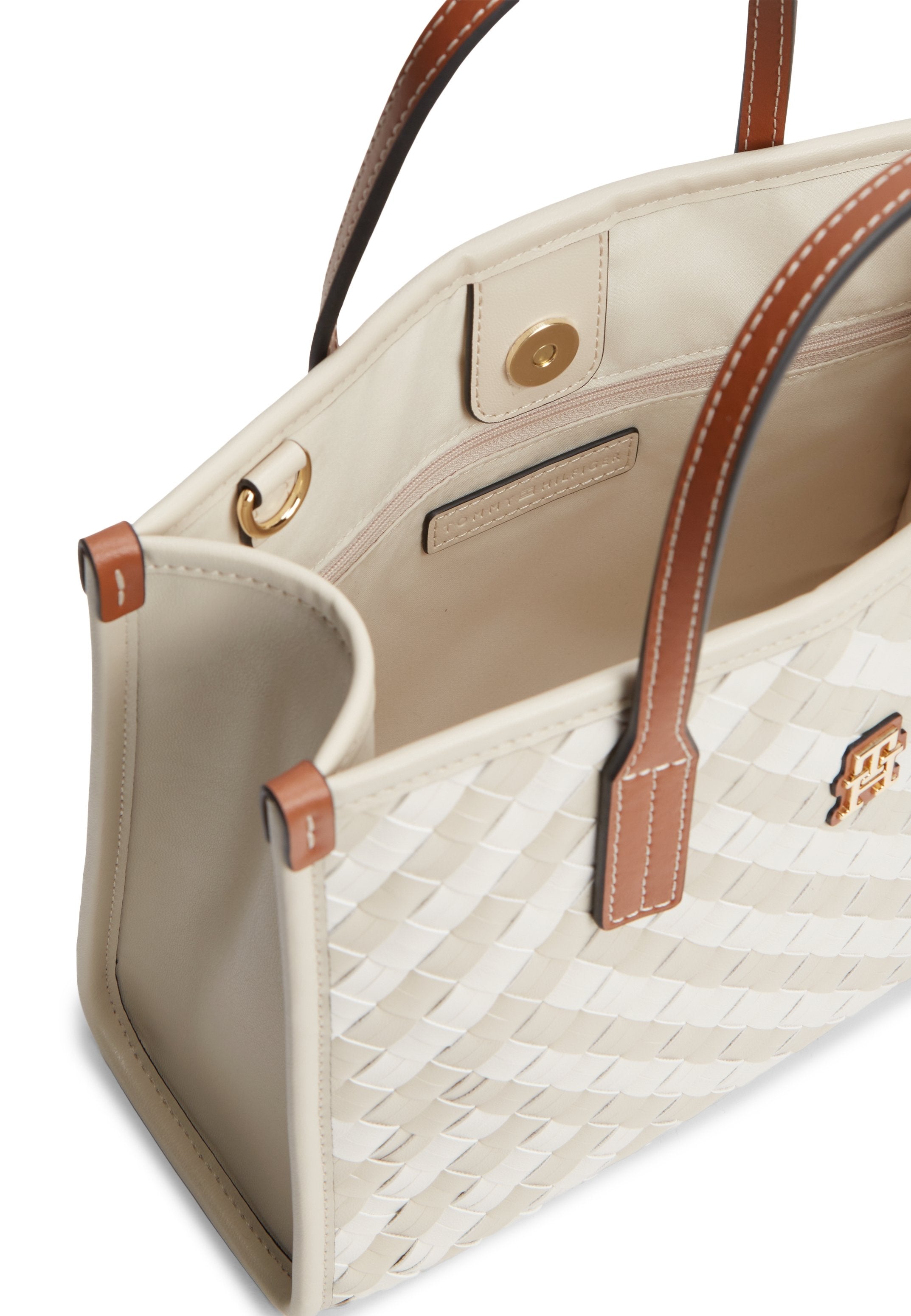 CITY WOVEN CROSSBODY TOTE BAG - Handbag - neutral mix