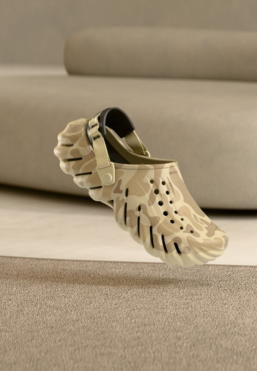 ECHO DUCK CAMO UNISEX - Mules - bone/black
