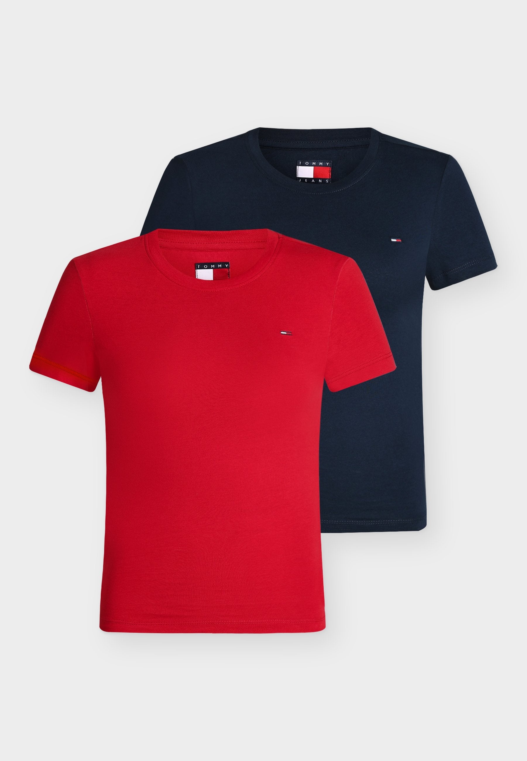 2 PACK - Basic T-shirt - dark night navy/ amaryllis red