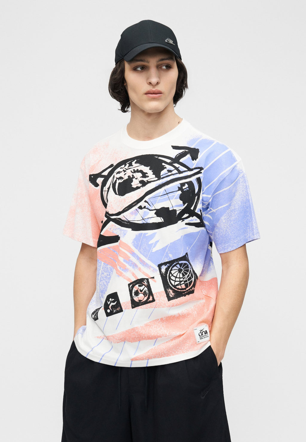 TEE POST STAMP UNISEX - Print T-shirt - white