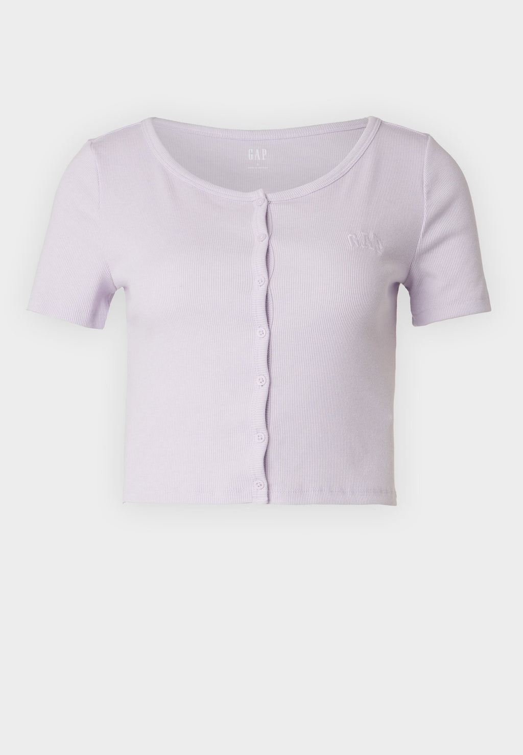 TOP COURT COL ROND - T-shirt imprimé - orchid petal