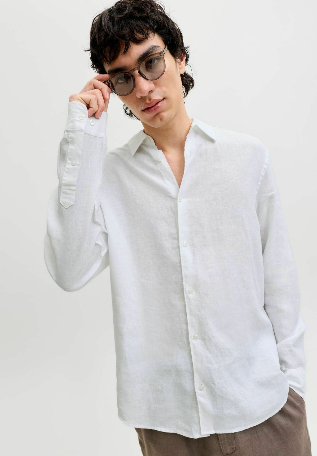 Casual Relaxed Fit - Shirt - bright white