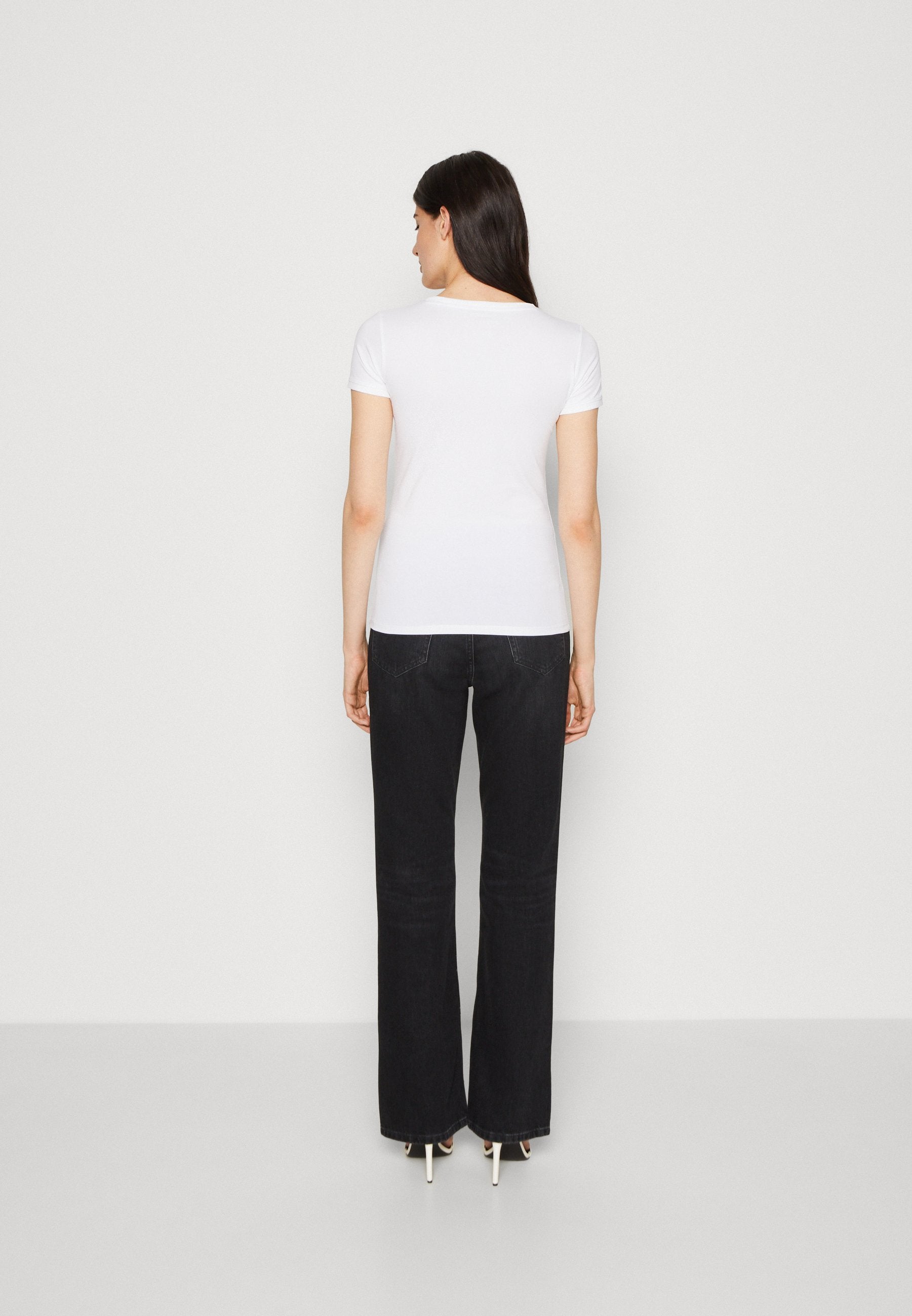 MINI TRIANGLE TEE - Basic T-shirt - pure white