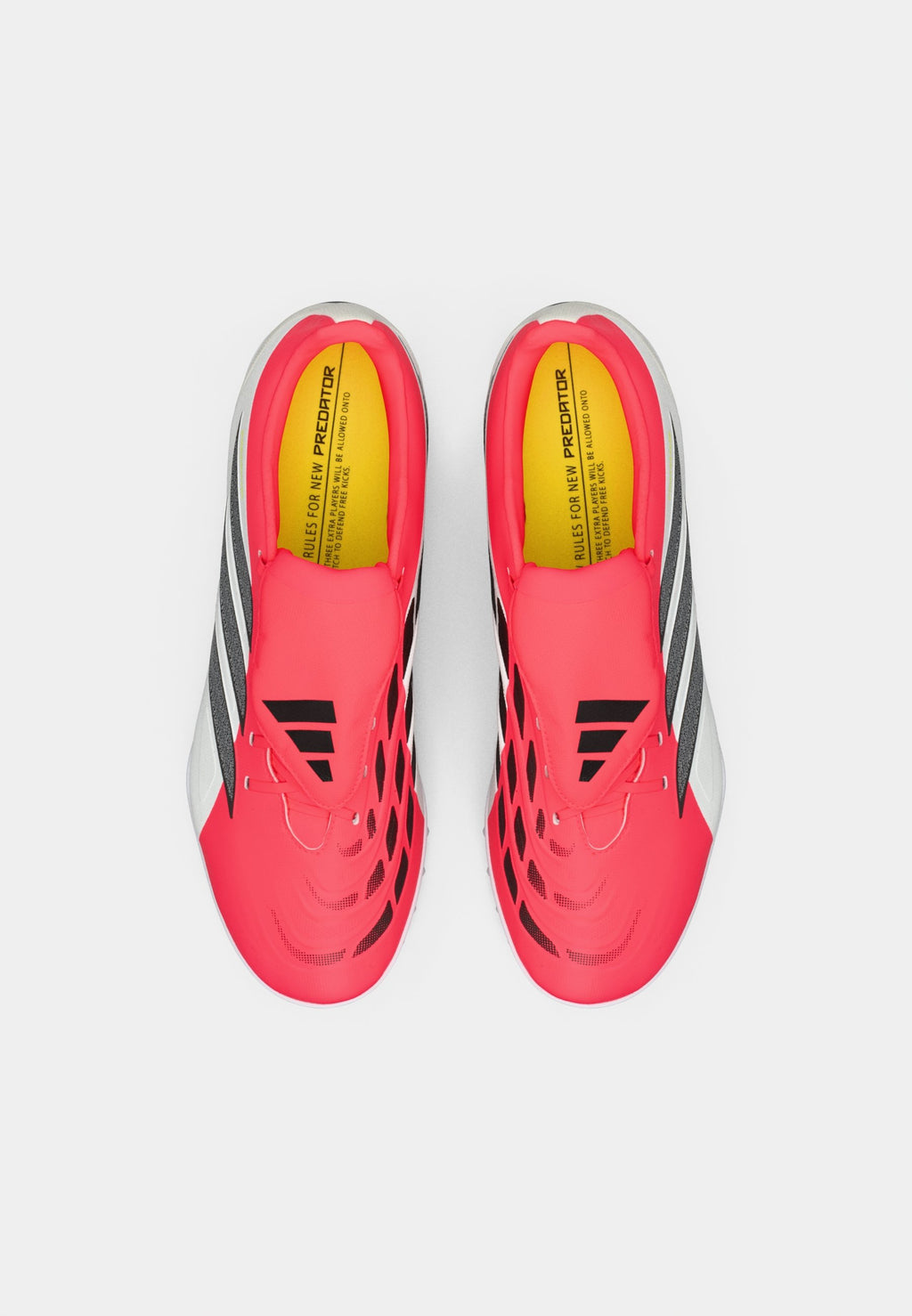 PREDATOR CLUB FOLD-OVER TONGUE  - Turf football boots - lucid red/core black/footwear white