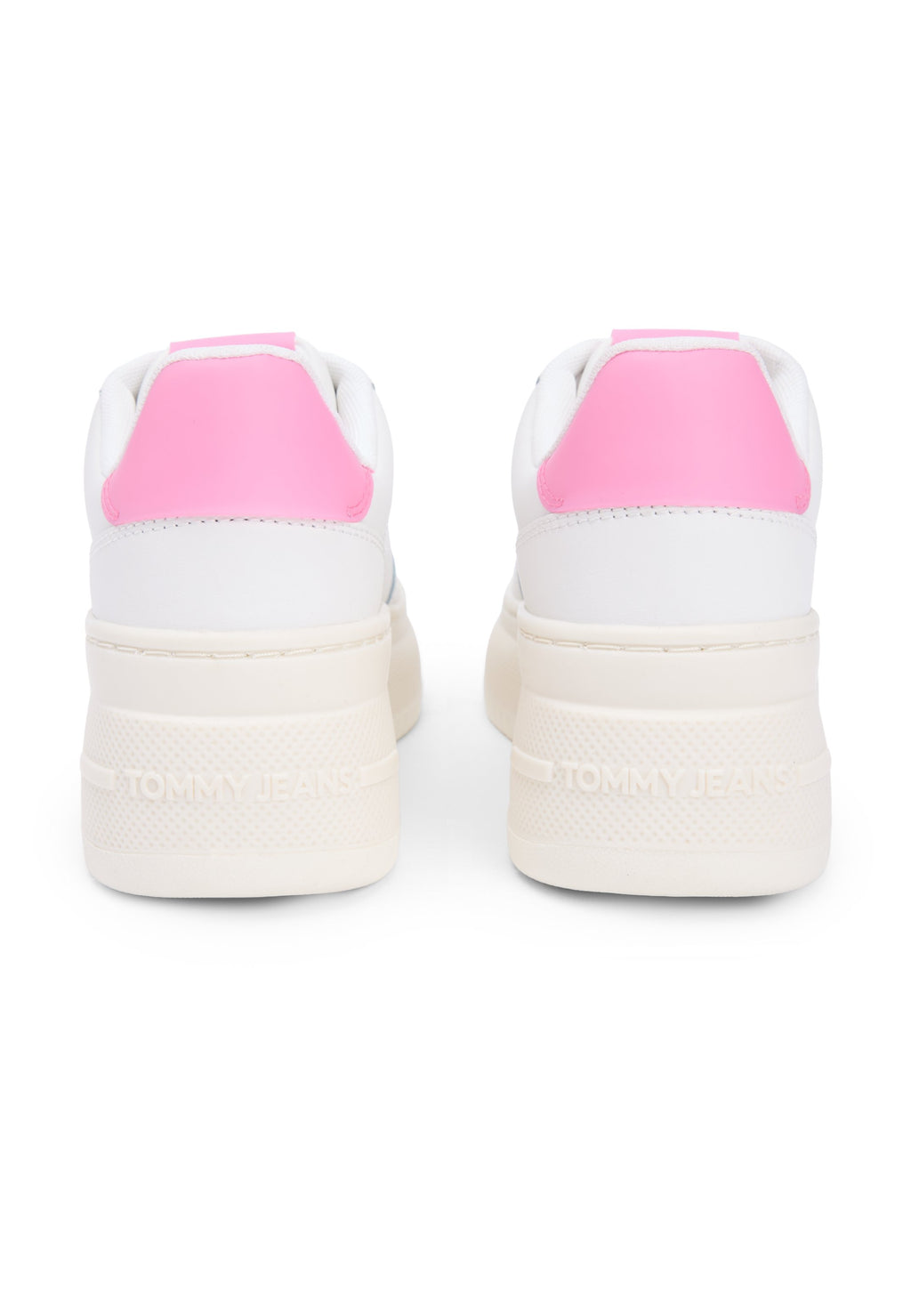 FINE CLEAT PLATFORM BASKETBALL TRAINERS WITH LEATHER - Trainers - ecru