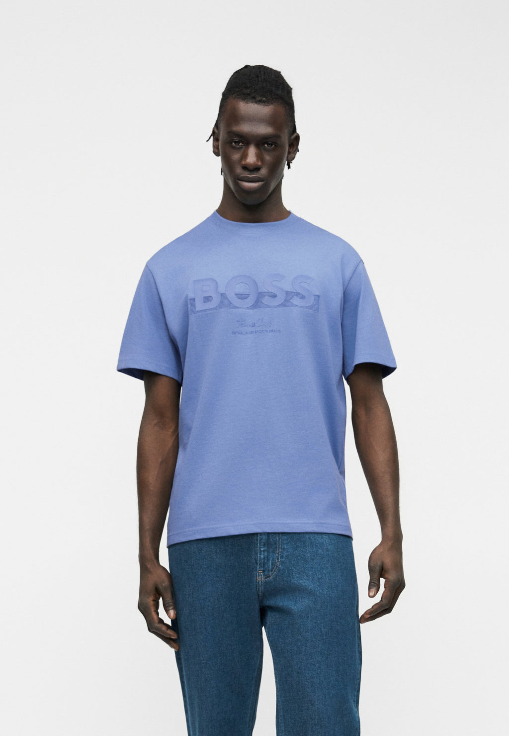 MEMBER LOGO - Print T-shirt - light blue