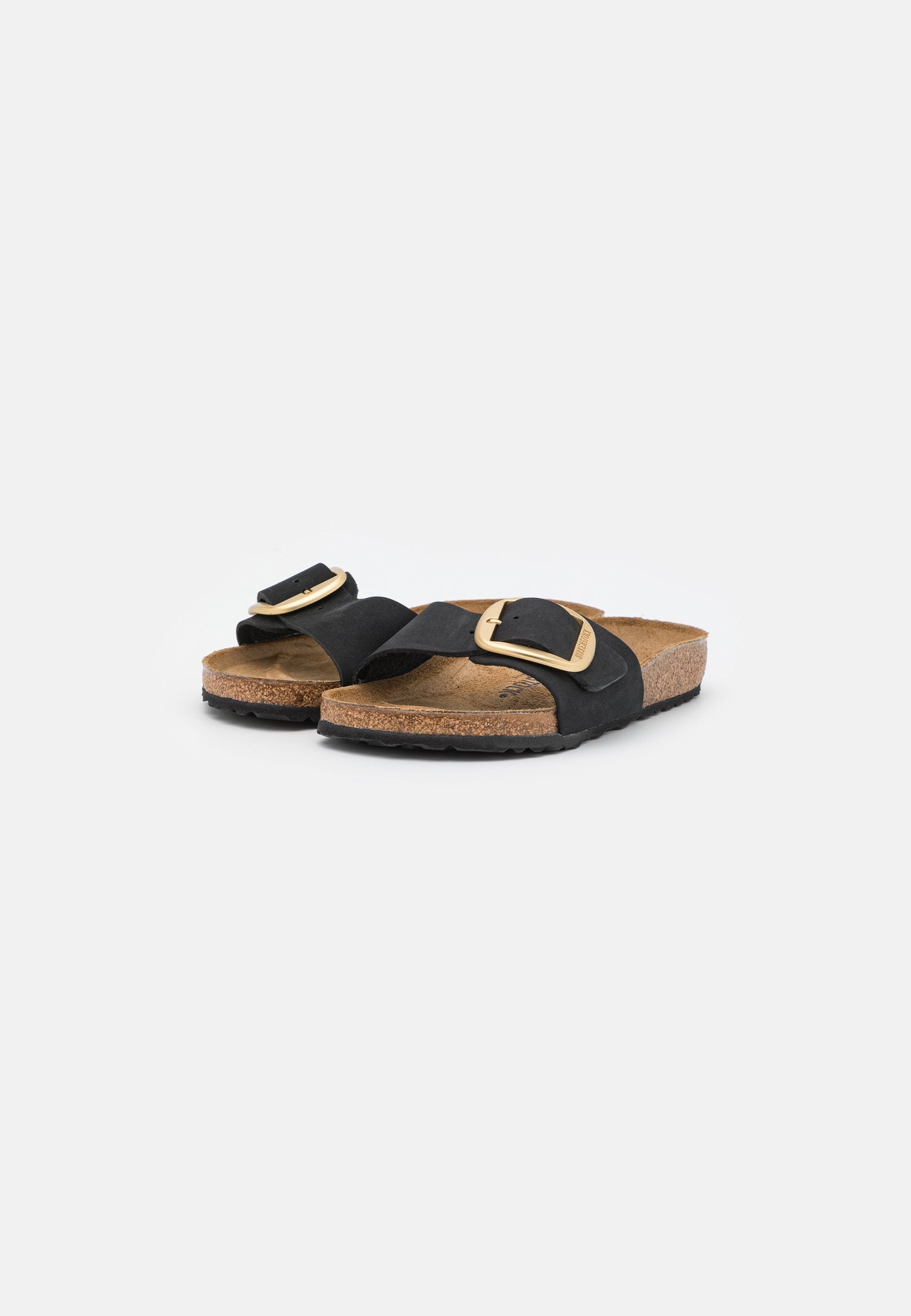 MADRID BIG BUCKLE NARROW - Sandals - black