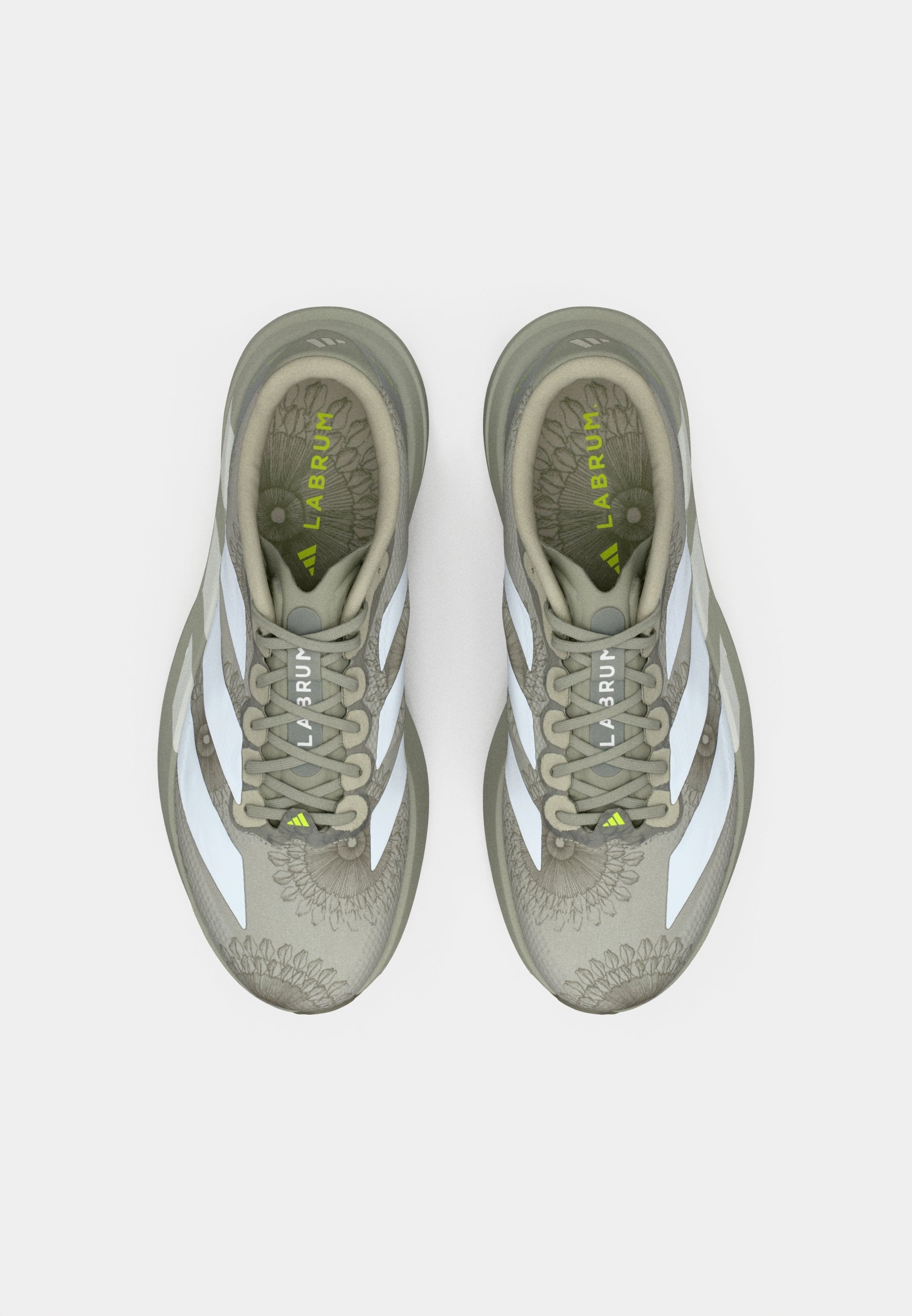 ADIZERO EVO SL - Baskets - sesame/footwear white/legacy green