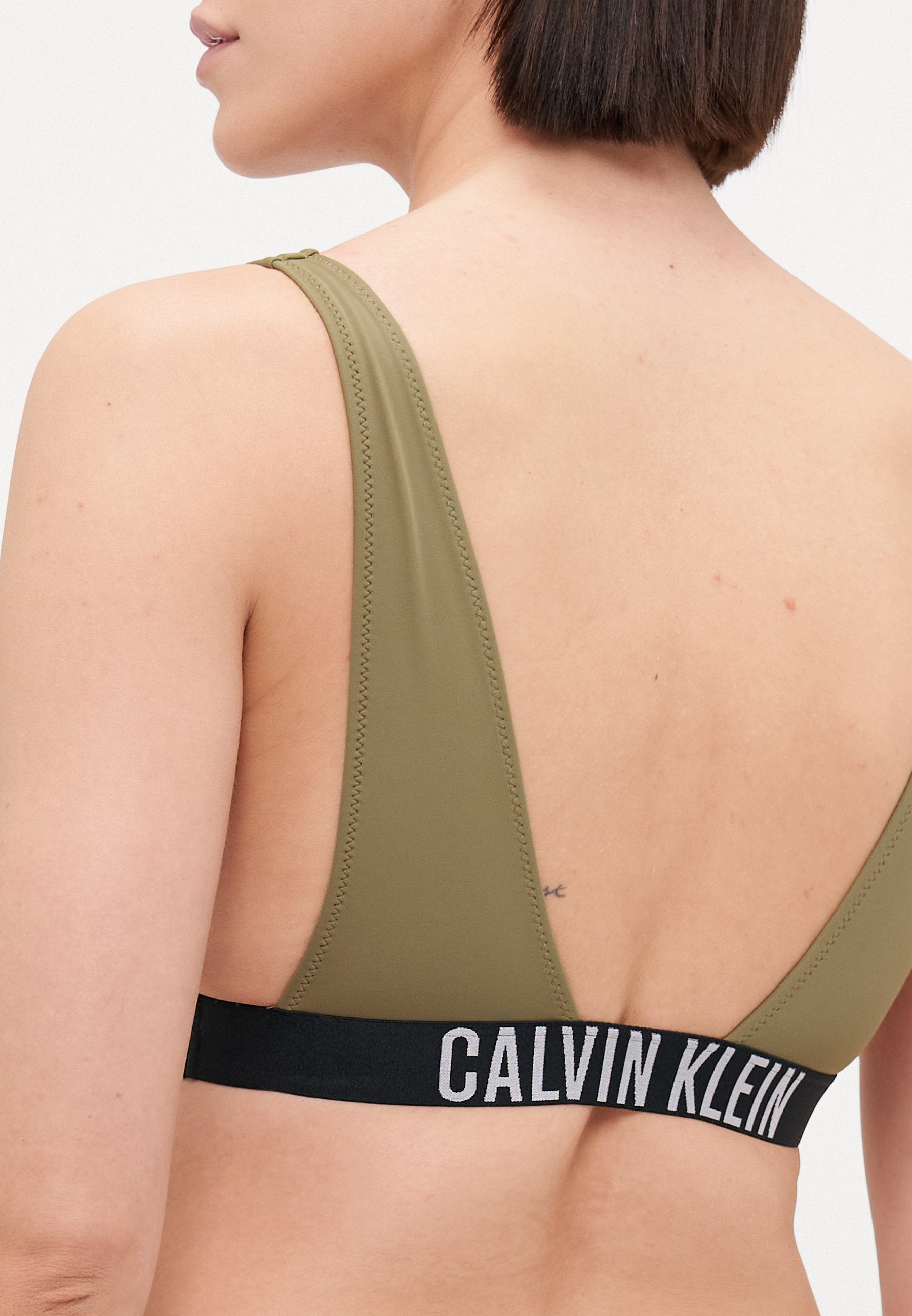 BRALETTE NEW - Bikini top - dusky green