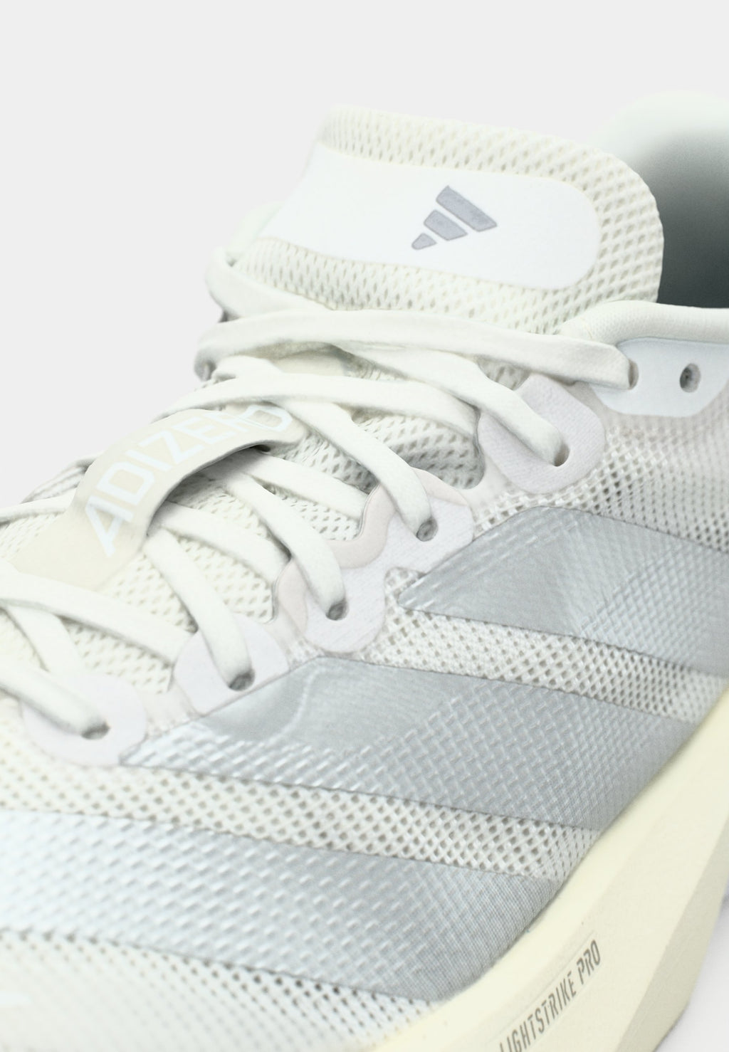 ADIZERO BOSTON - Road running shoes - footwear white/matte silver-coloured/dash grey