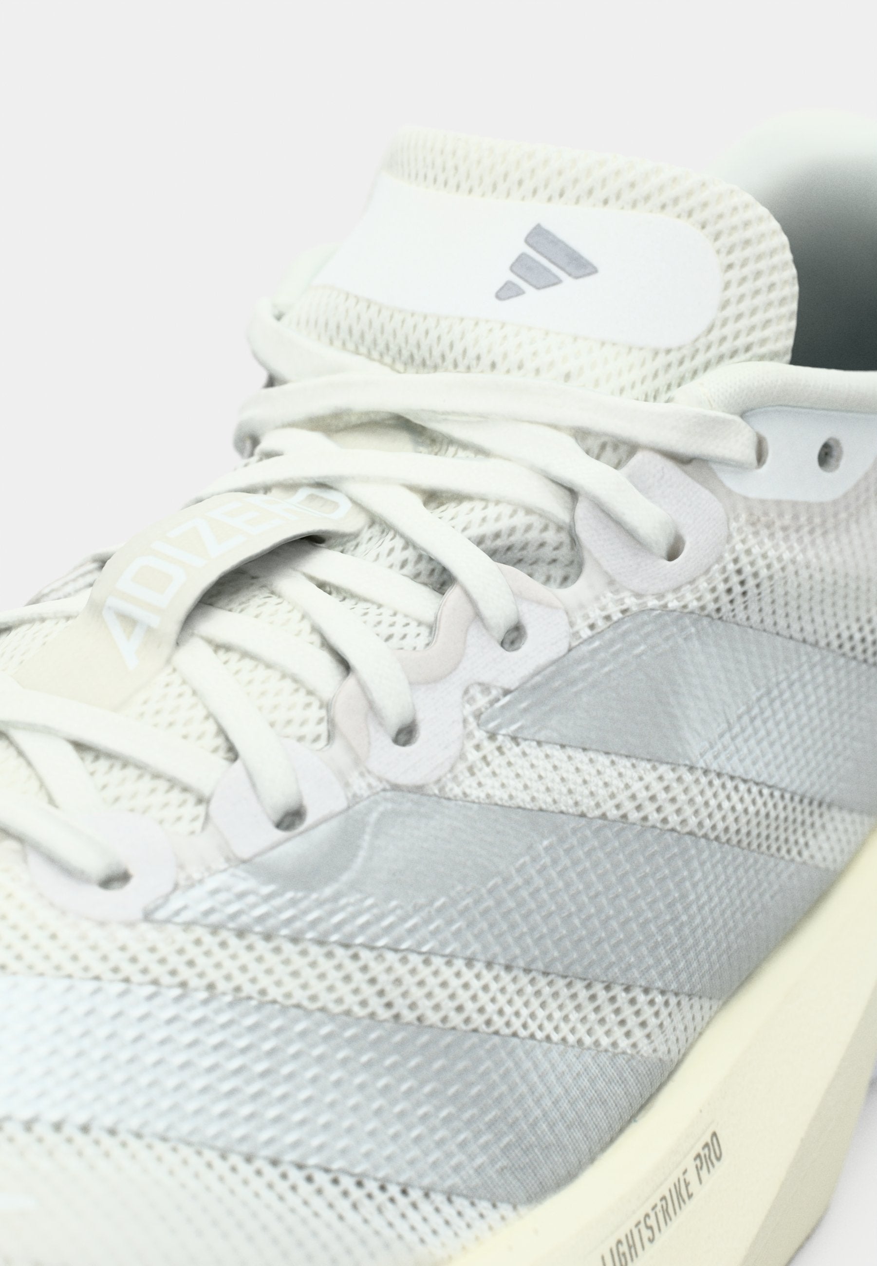ADIZERO BOSTON - Road running shoes - footwear white/matte silver-coloured/dash grey