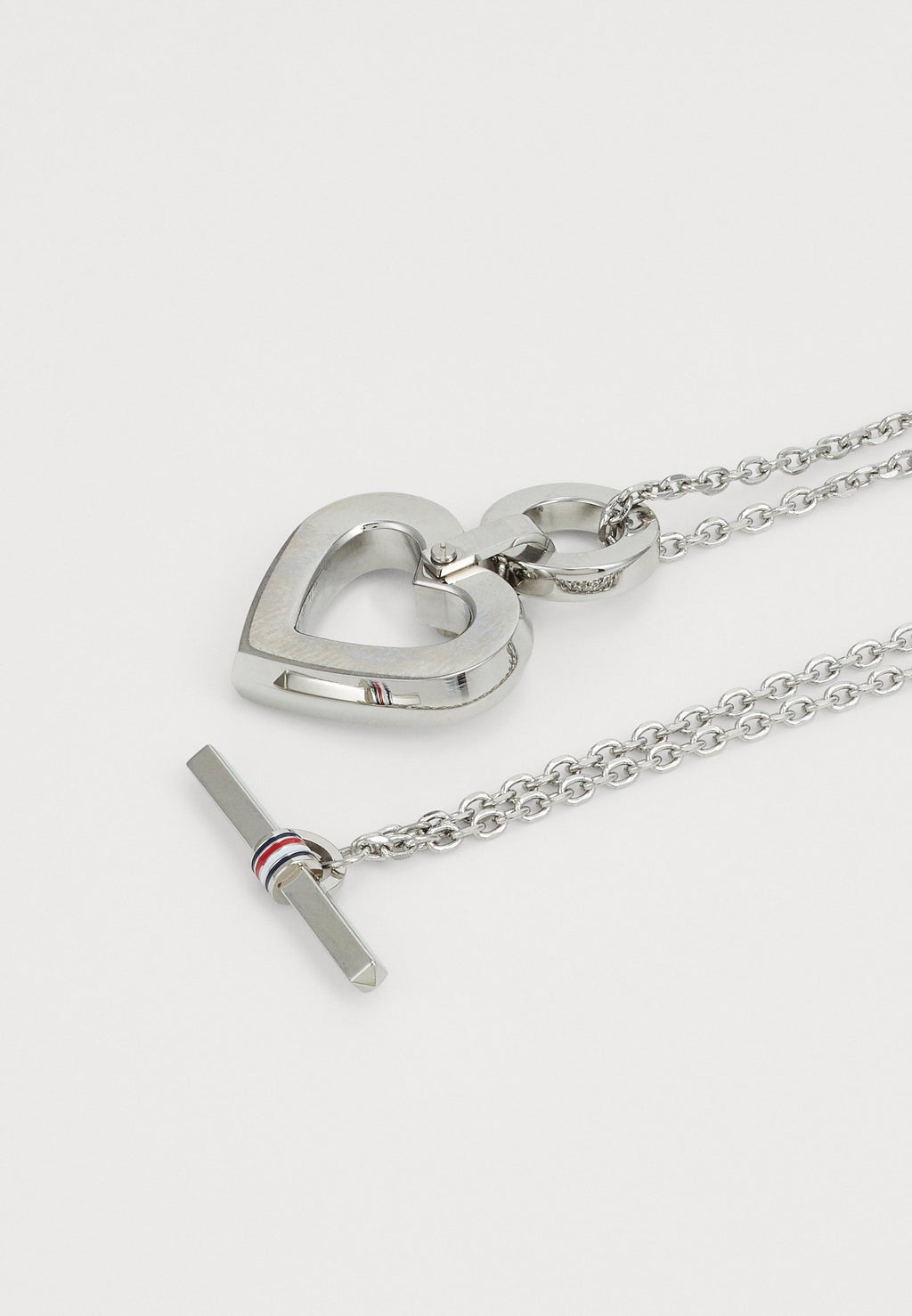 TOGGLE HEART - Necklace - silver-coloured