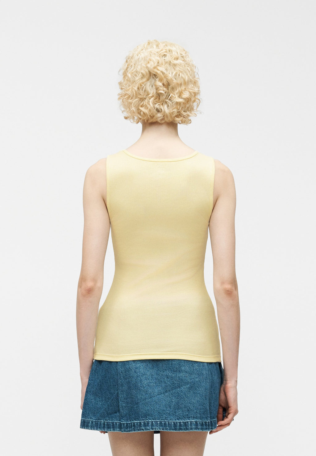 TANK - Top - mottled light yellow