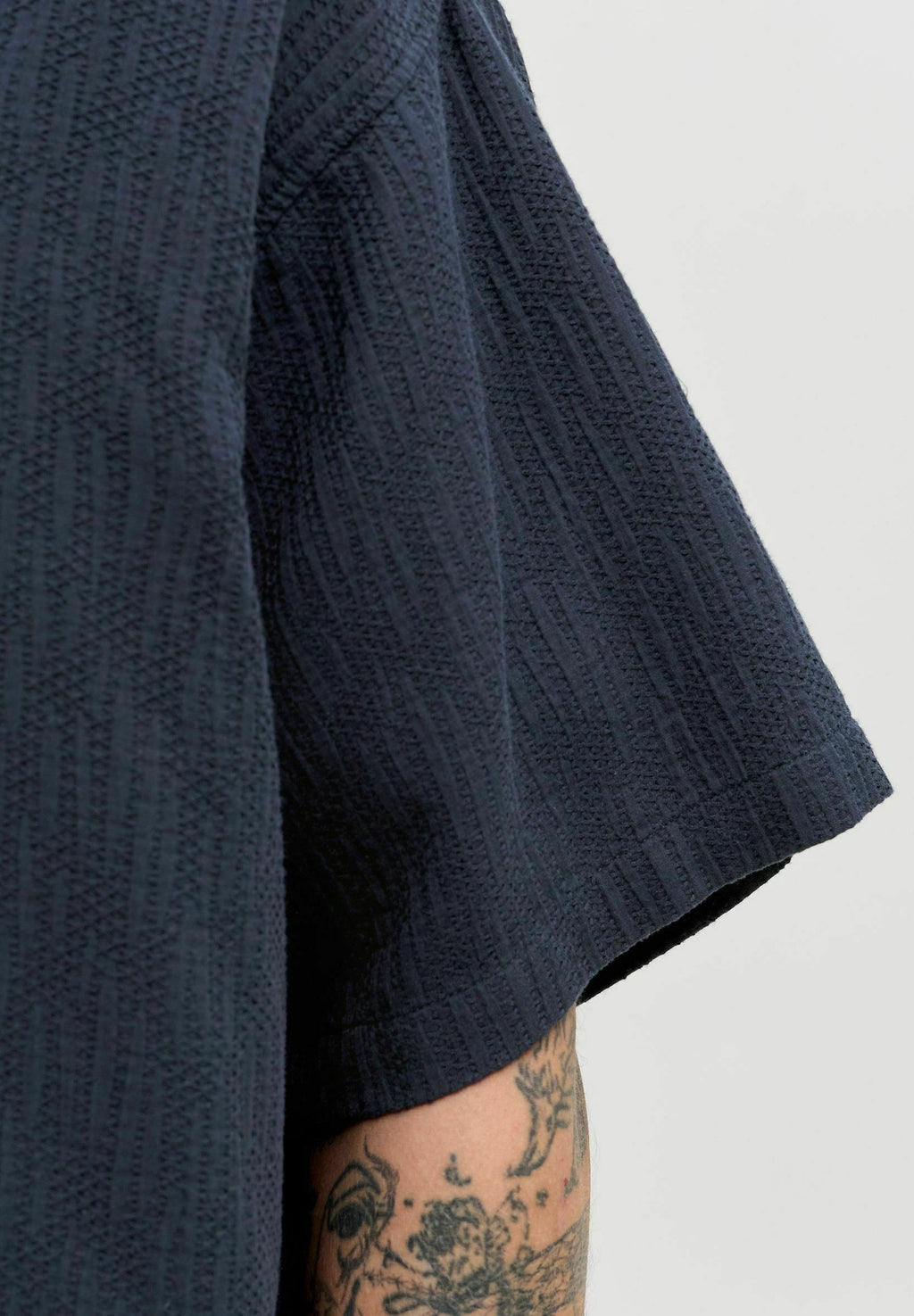 JORMONTAUK WAVY TEXTURE SHIRT SS SN - Shirt - sky captain
