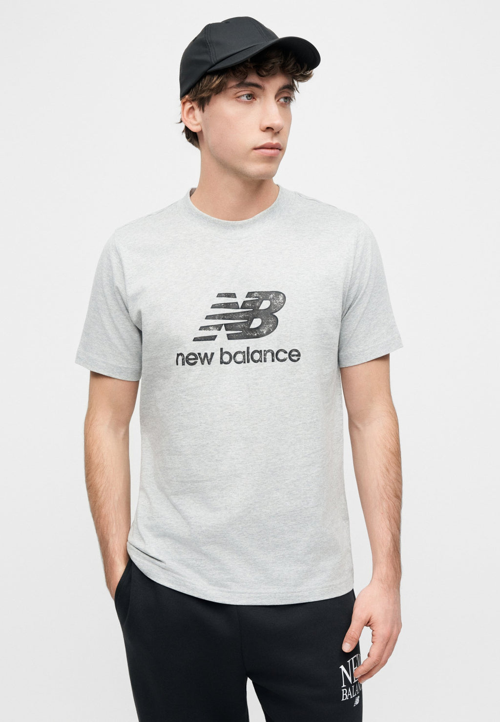 SPORT ESSENTIALS STAMP LOGO UNISEX - Print T-shirt - grey/black