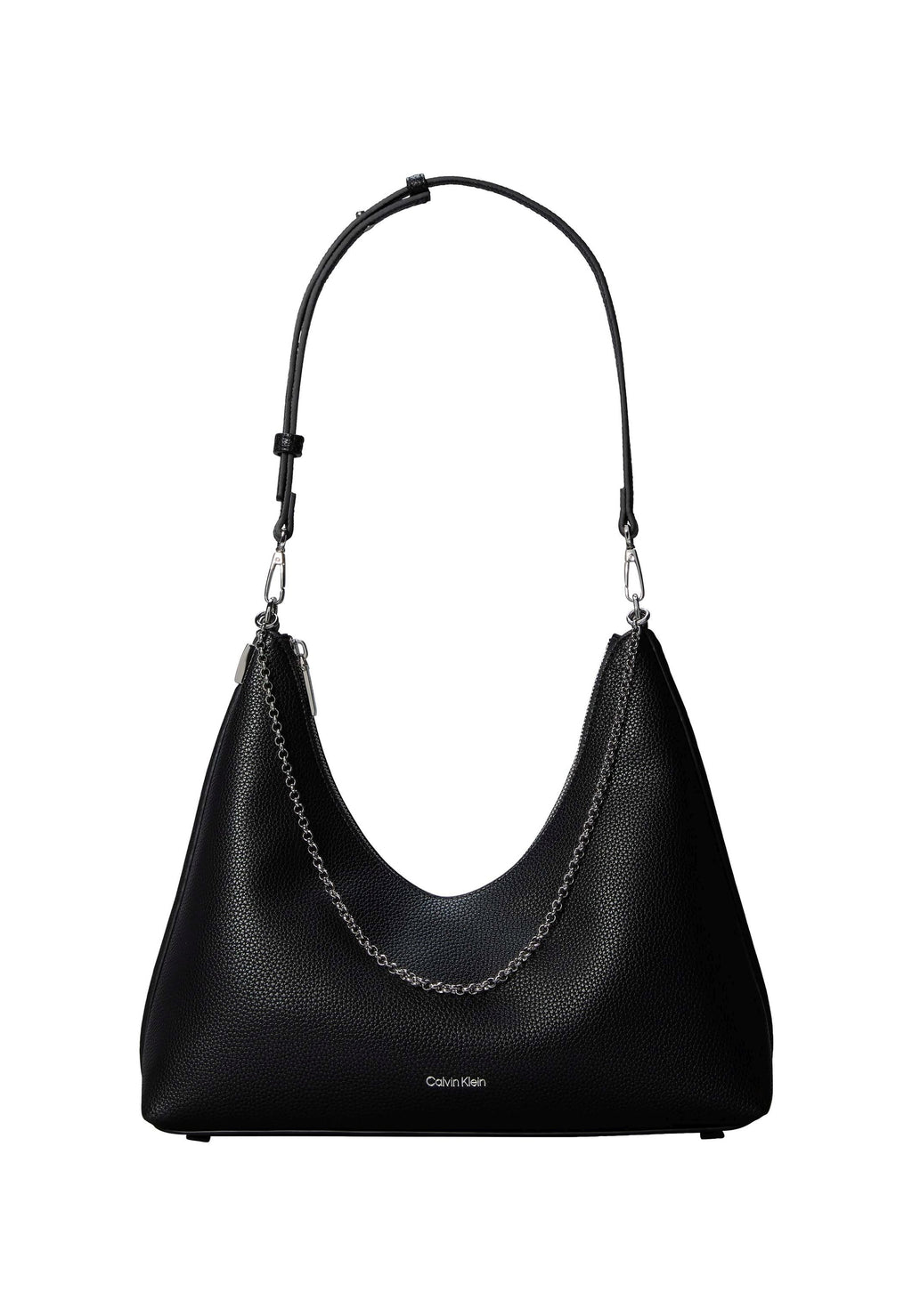 EMBLEM TOP ZIP HOBO - Handbag - black
