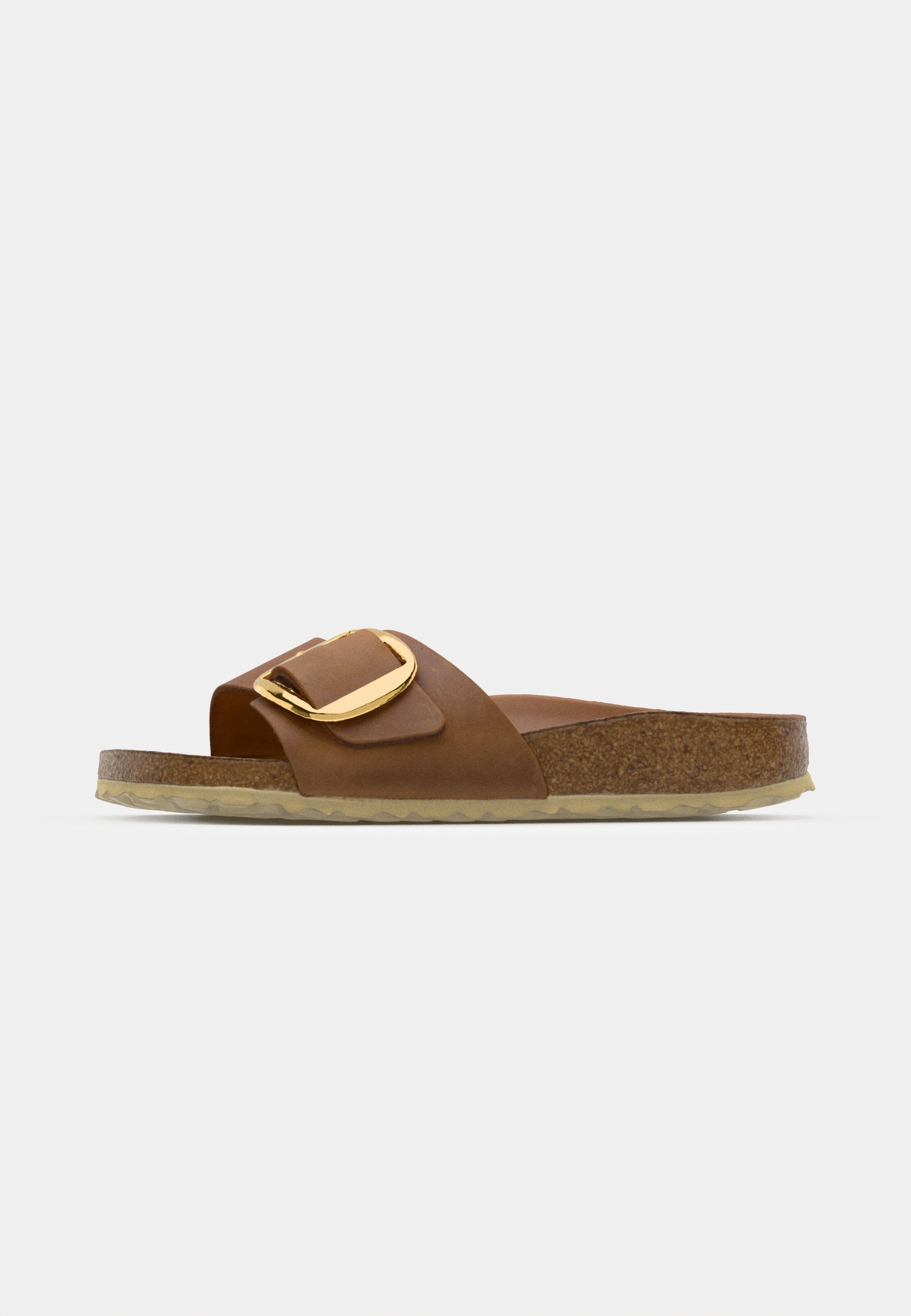 MADRID BIG BUCKLE LEOI COGNAC HEXS - NARROW - Sandals - cognac